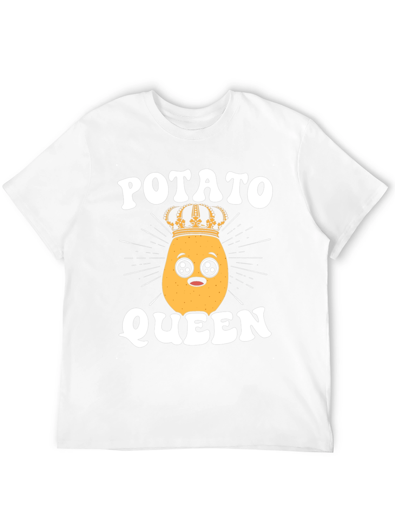 Black Potato Queen T-Shirt - Cute Kawaii Funny view 12