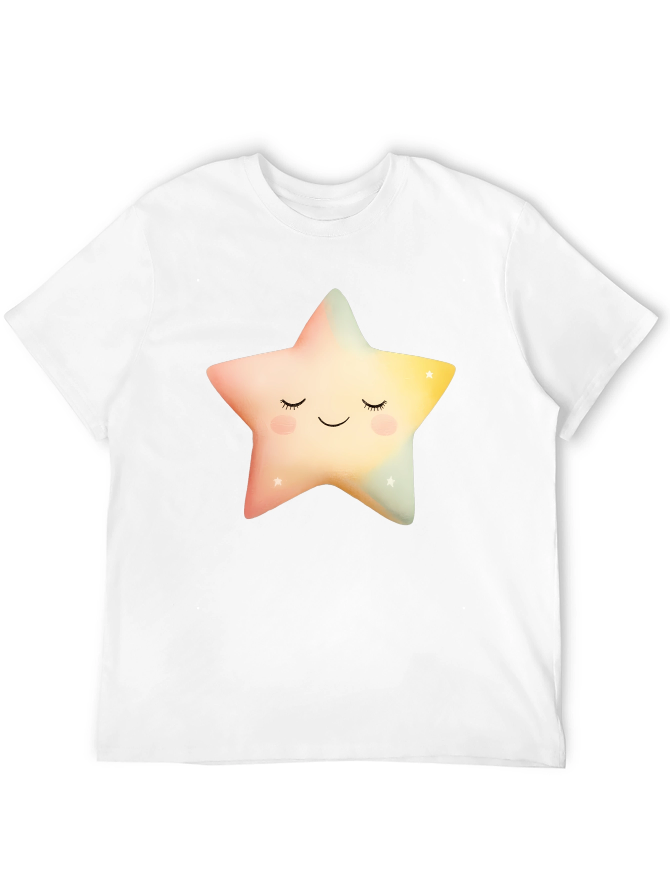 Black Sleepy Star Graphic T-Shirt - Black Cotton Blend view 12