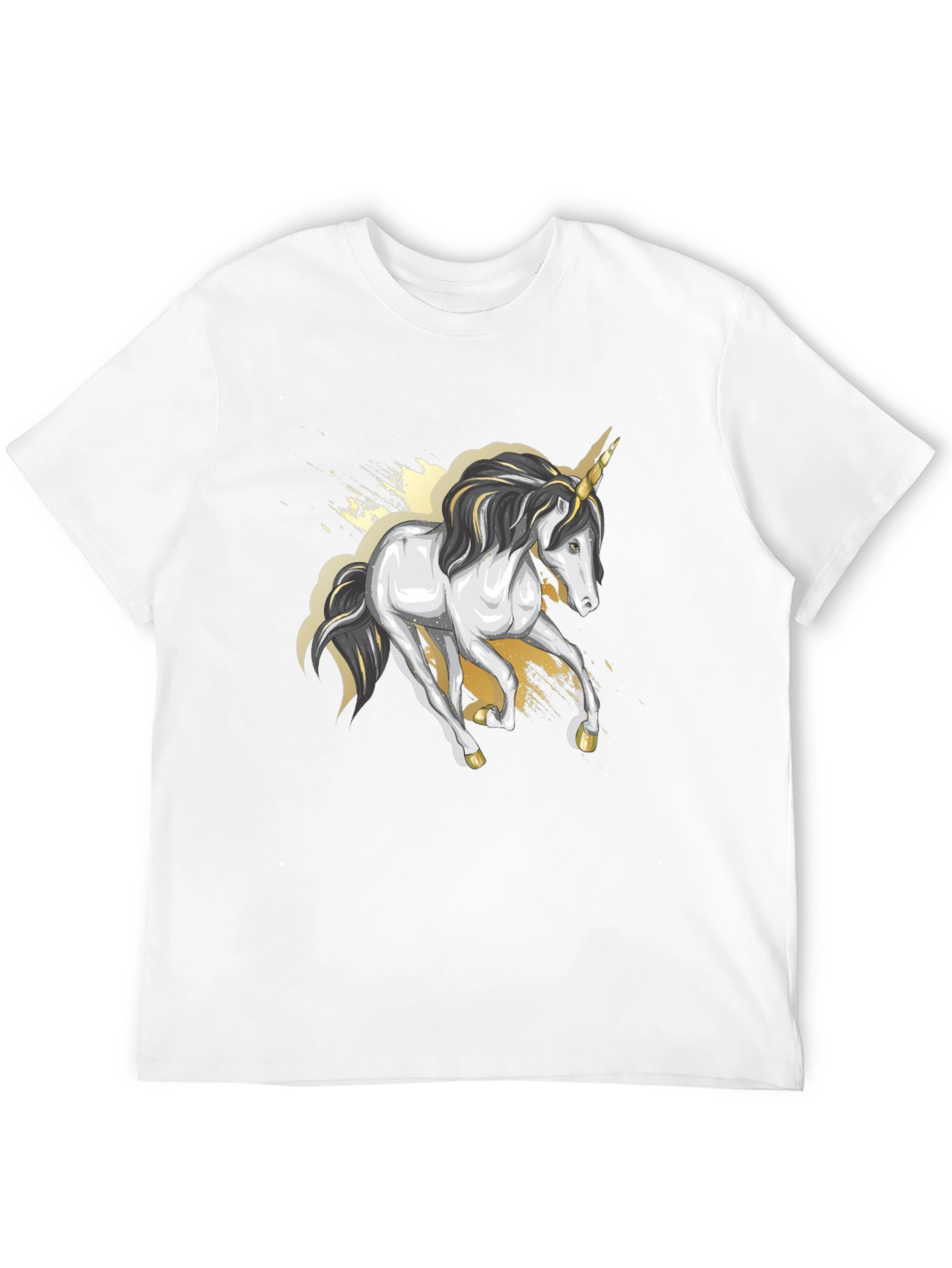 Black Unicorn Graphic Tee - Black Cotton Blend view 12