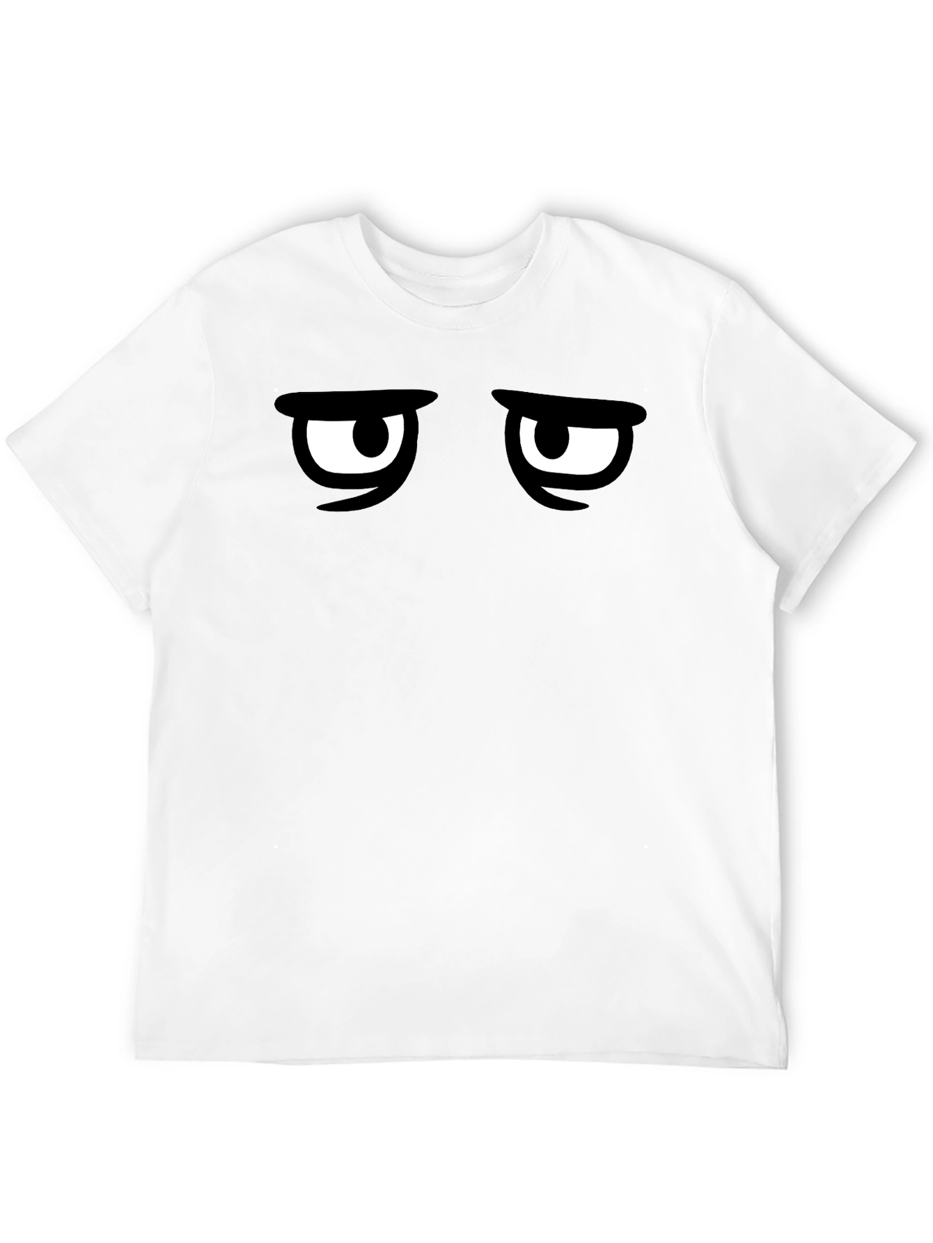 Black Grumpy Eyes Graphic Tee - Men's Black T-Shirt view 12