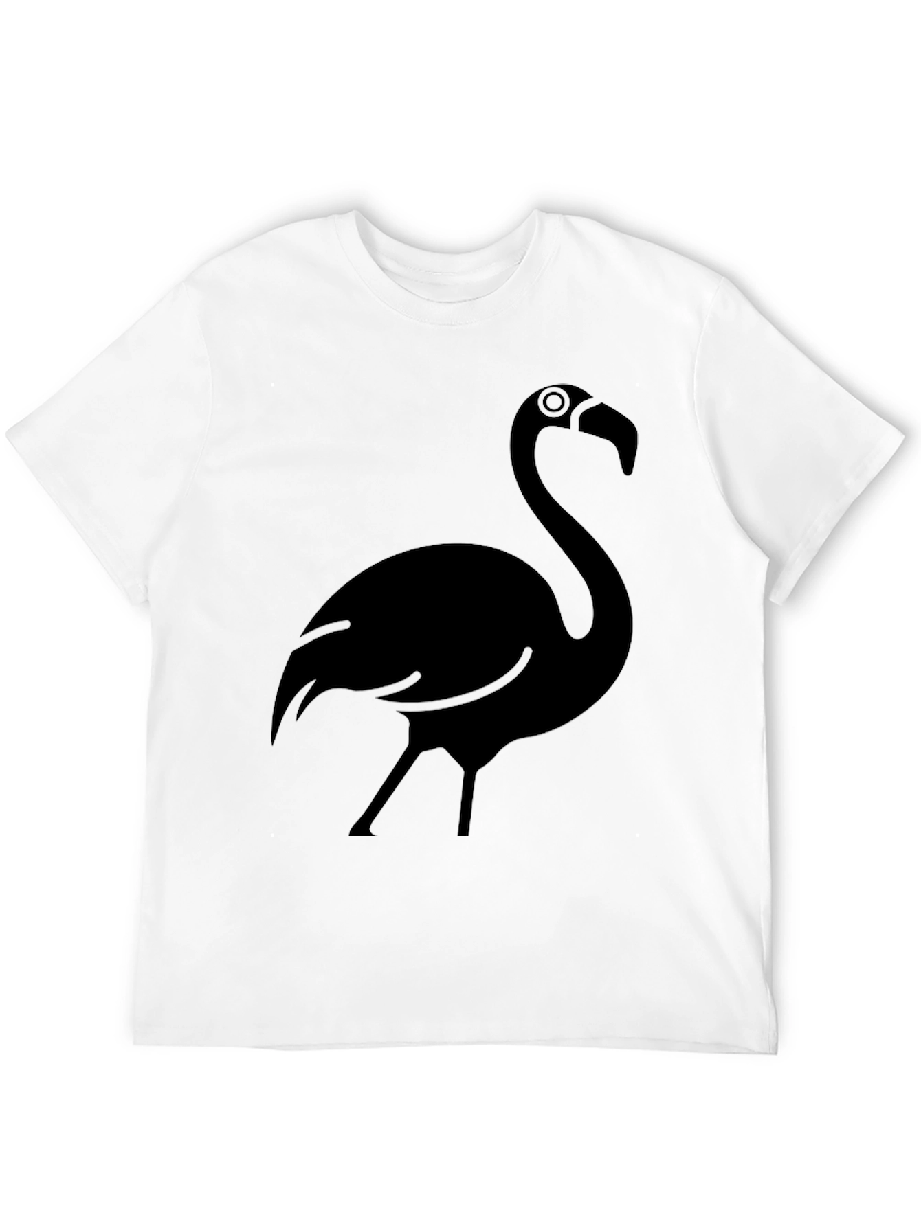 Black Black Flamingo Graphic Tee - Casual Style view 12