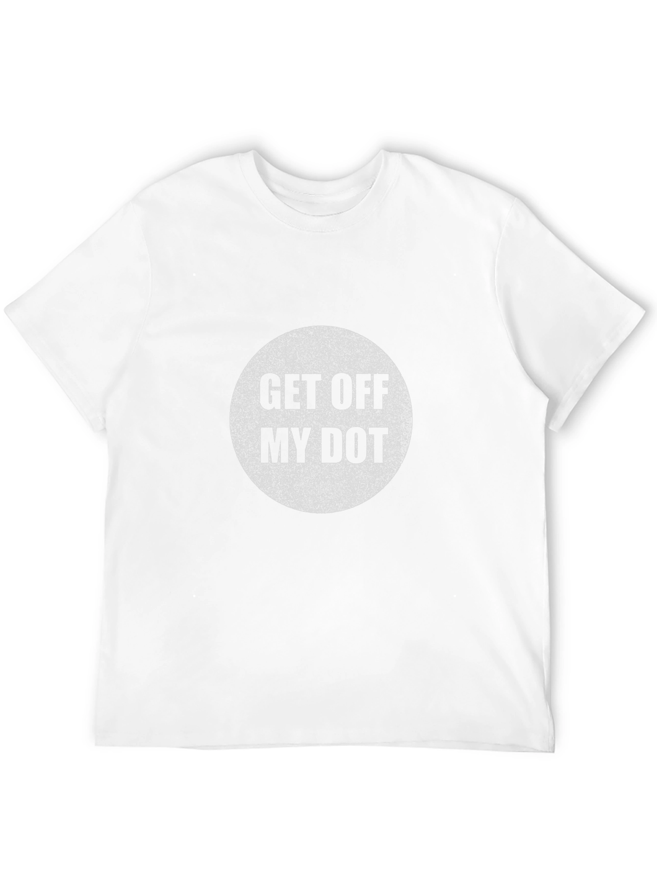 Black Get Off My Dot Graphic Tee - Black Crew Neck view 12