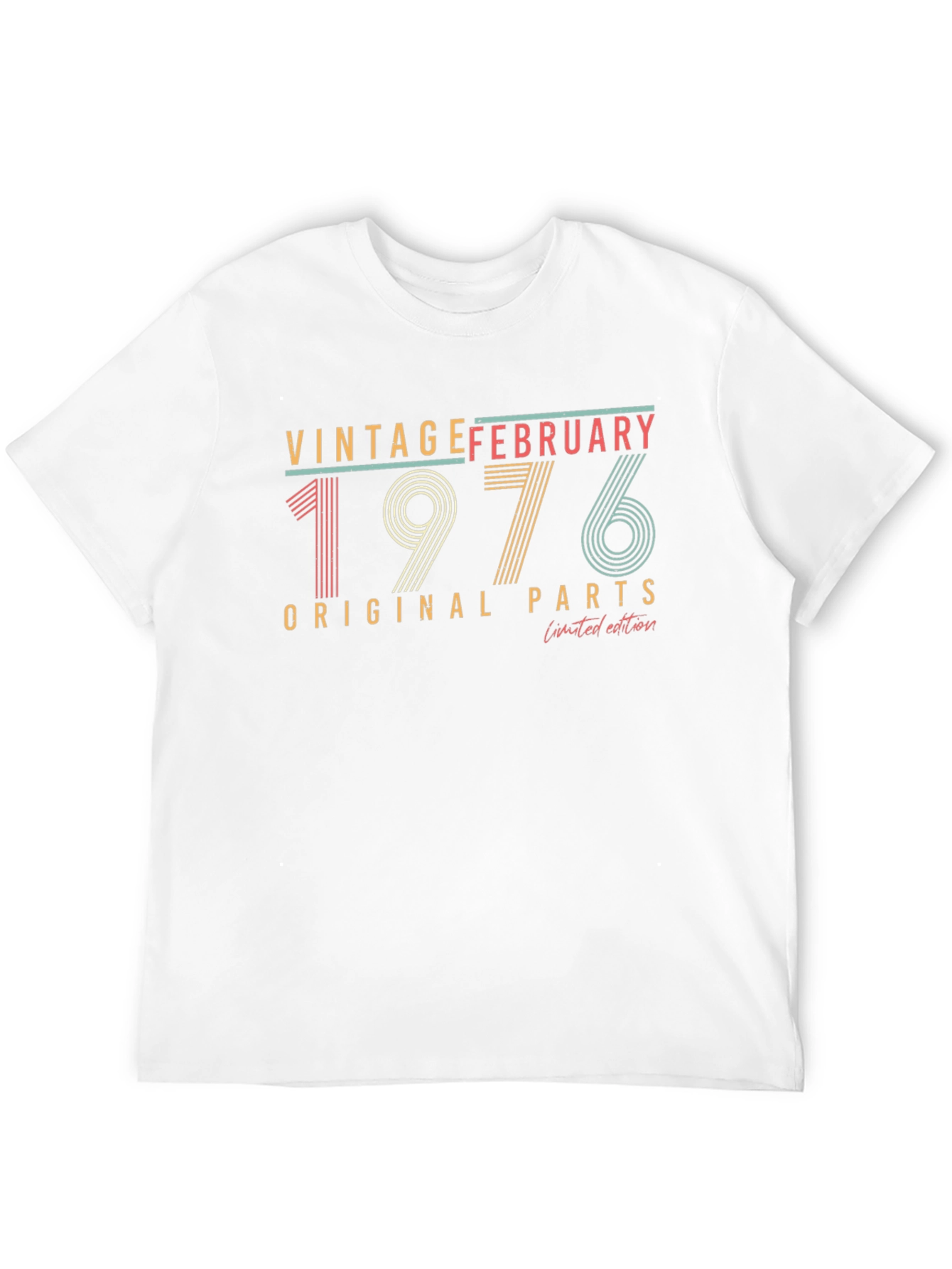 Black Vintage February 1976 T-Shirt view 12