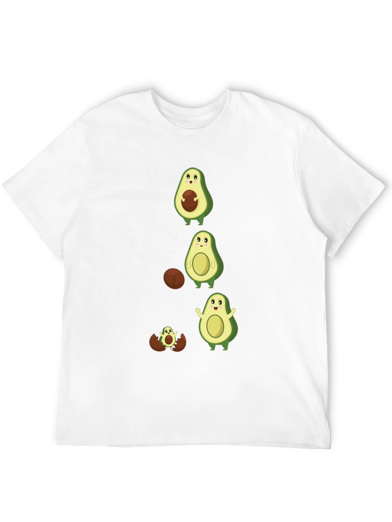 Black Avocado Evolution T-Shirt - Funny Fruit Tee view 12