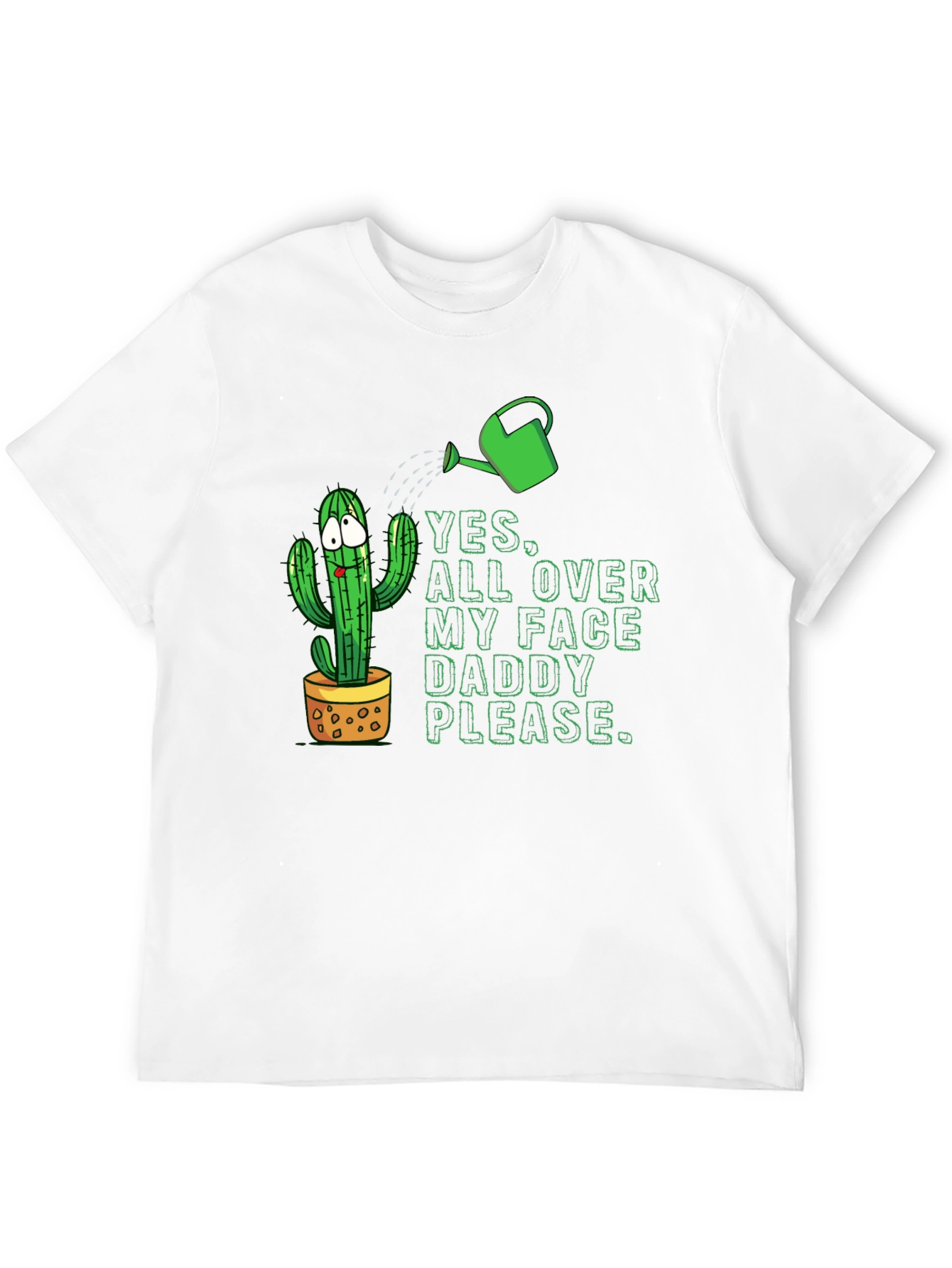 Black Cactus Humor Graphic T-Shirt view 12