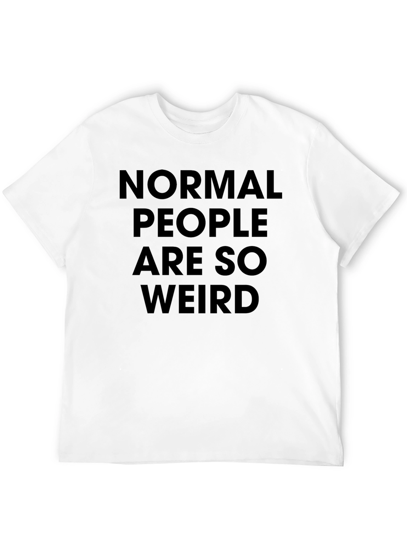 Black Normal People Are So Weird Tee view 12