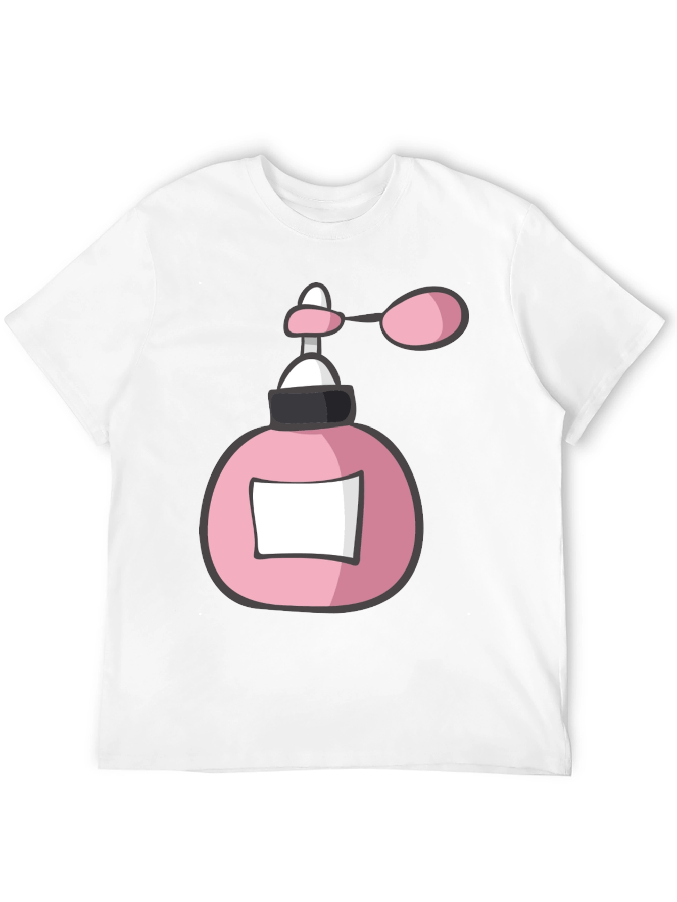 Black Pink Perfume Bottle Graphic Tee view 12