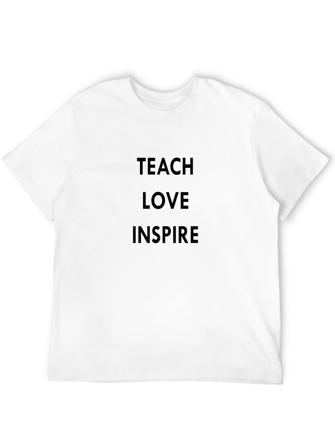 Black Teach Love Inspire Black T-Shirt view 12