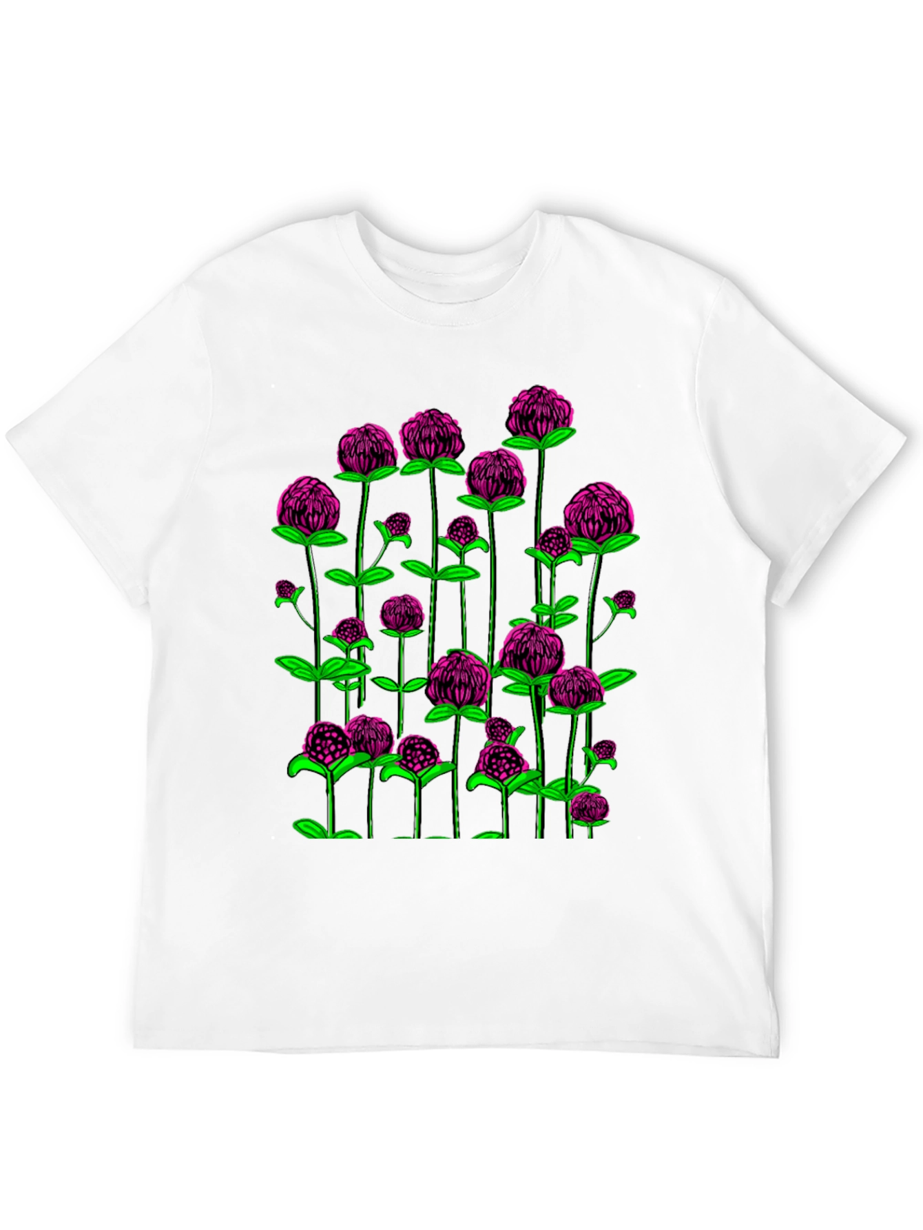 Black Clover Print Black T-Shirt view 12