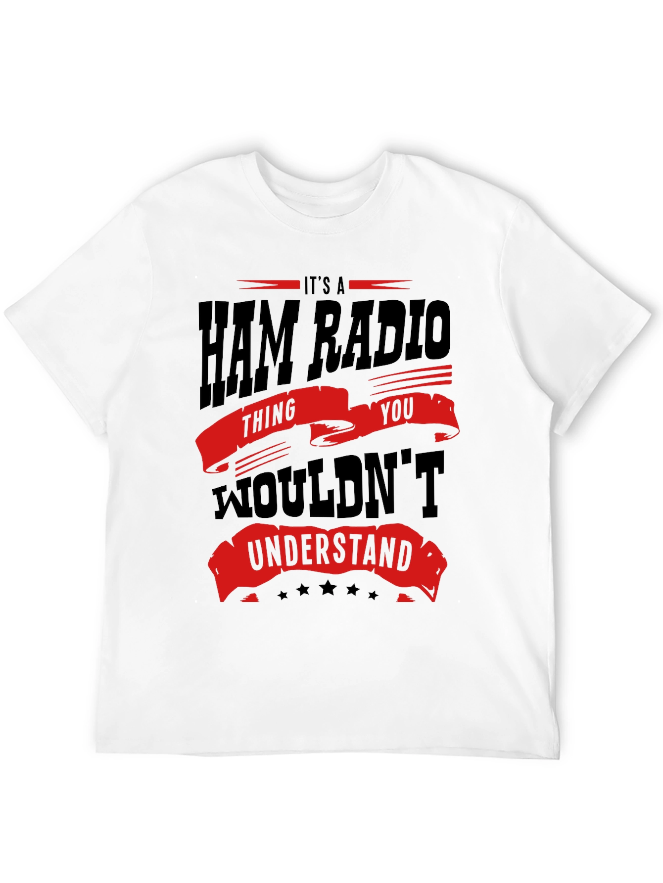 Black Ham Radio T-Shirt - You Wouldn't Understand view 12