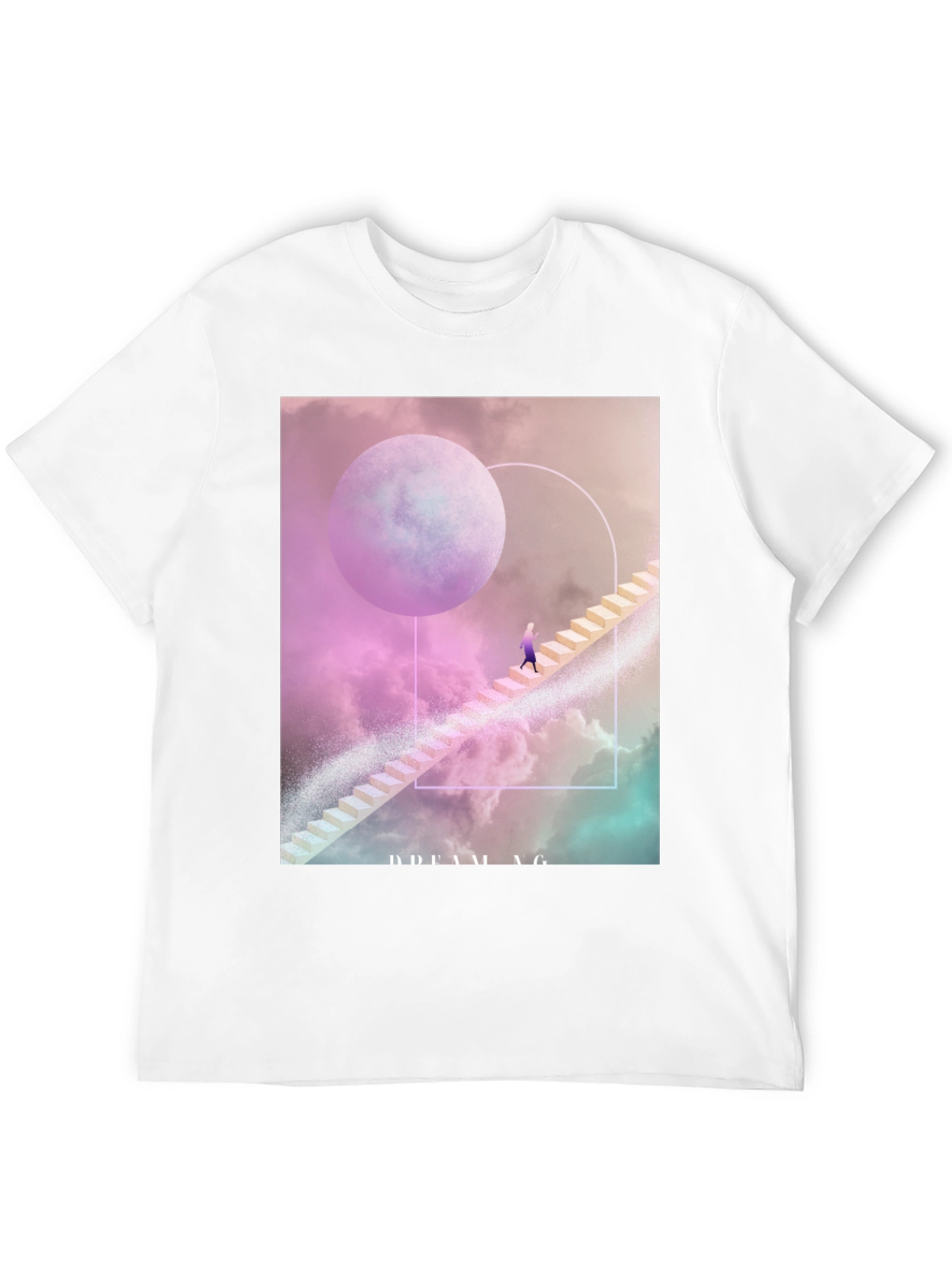 Black Dreaming T-Shirt: Celestial Stairway Design view 12