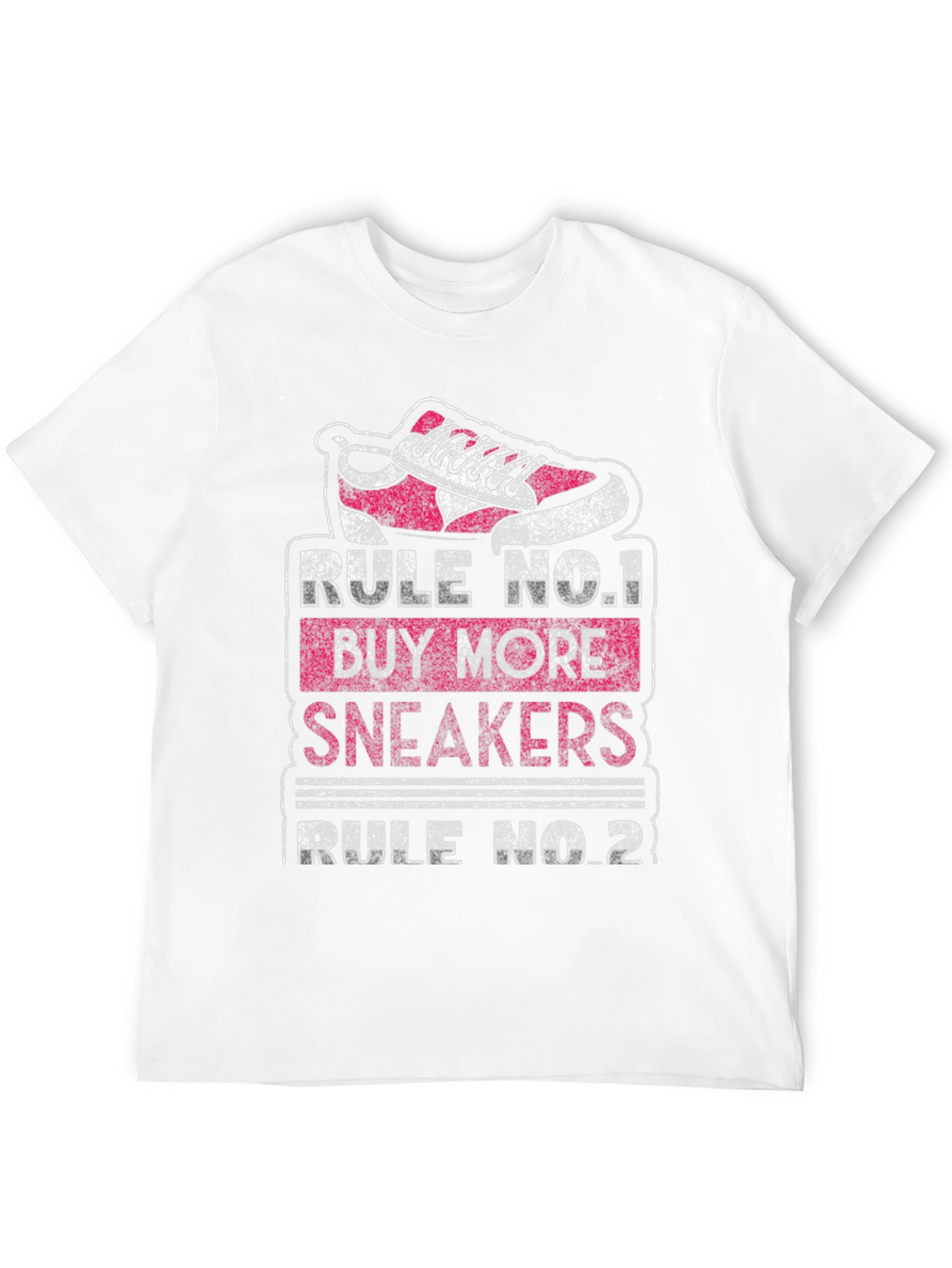 Black Rule No.1 Buy More Sneakers Graphic T-Shirt view 12