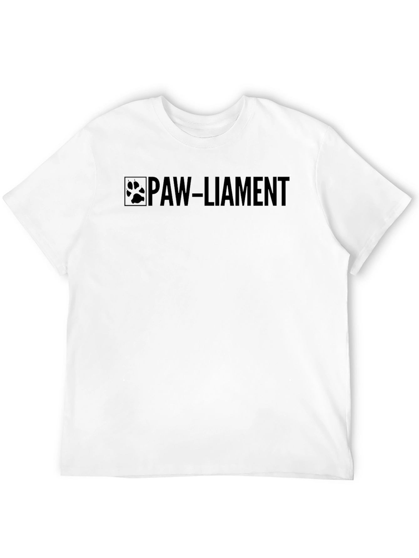 Black Paw-liament Black T-Shirt, Pet Lover Tee view 12