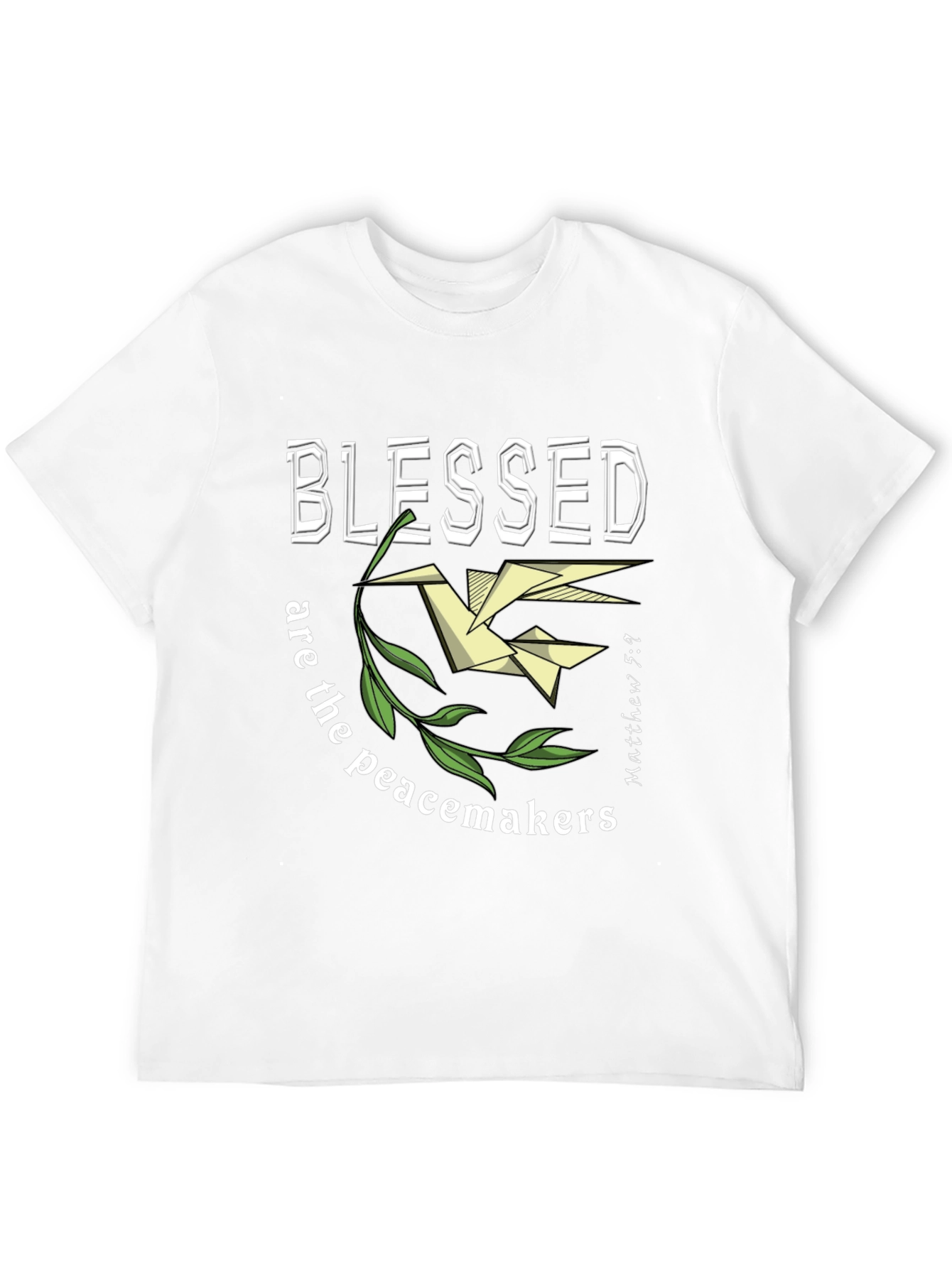 Black Blessed Are The Peacemakers T-Shirt view 12