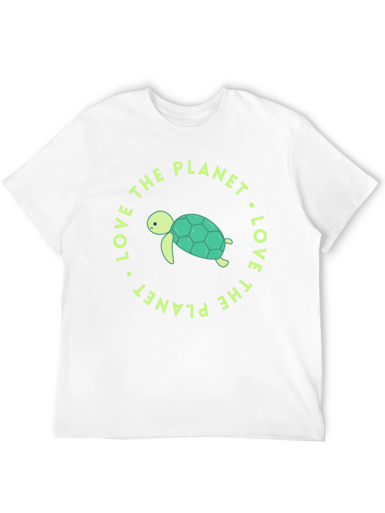 Black Love the Planet Turtle Graphic Tee view 12