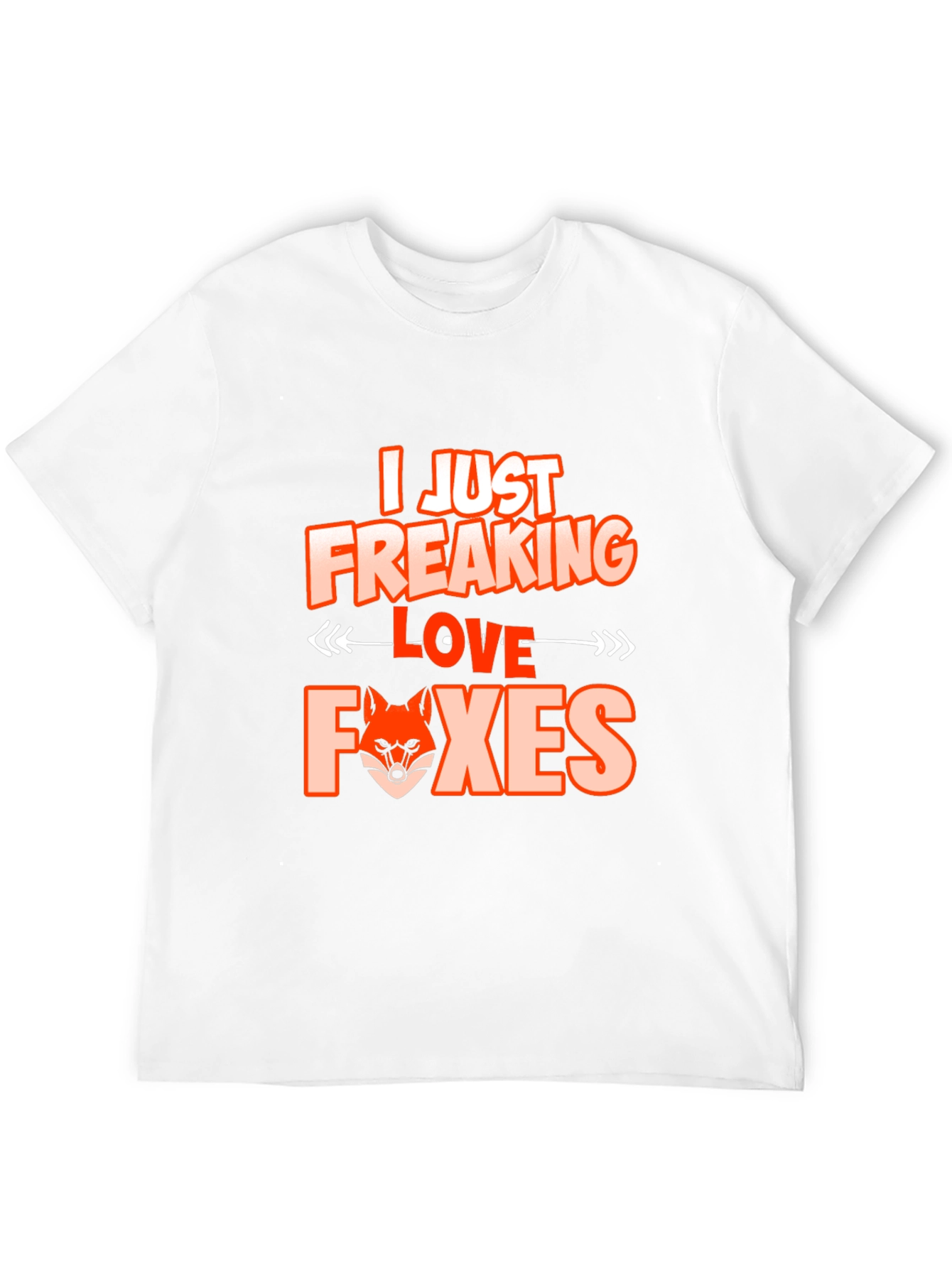 Black I Love Foxes Graphic Tee - Unique Fox Lover T-Shirt view 12
