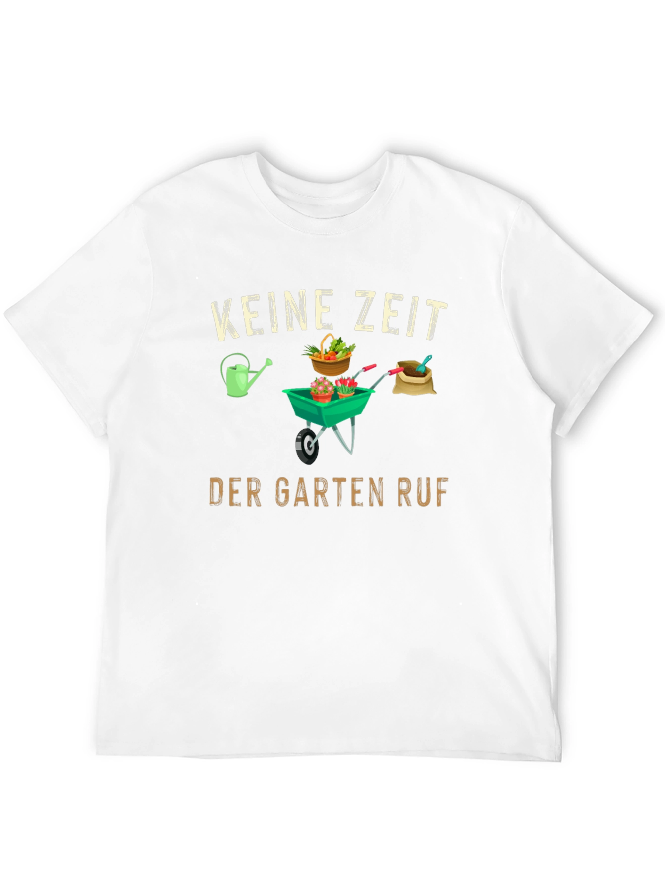 Black Gardening T-Shirt - KEINE ZEIT DER GARTEN RUF view 12