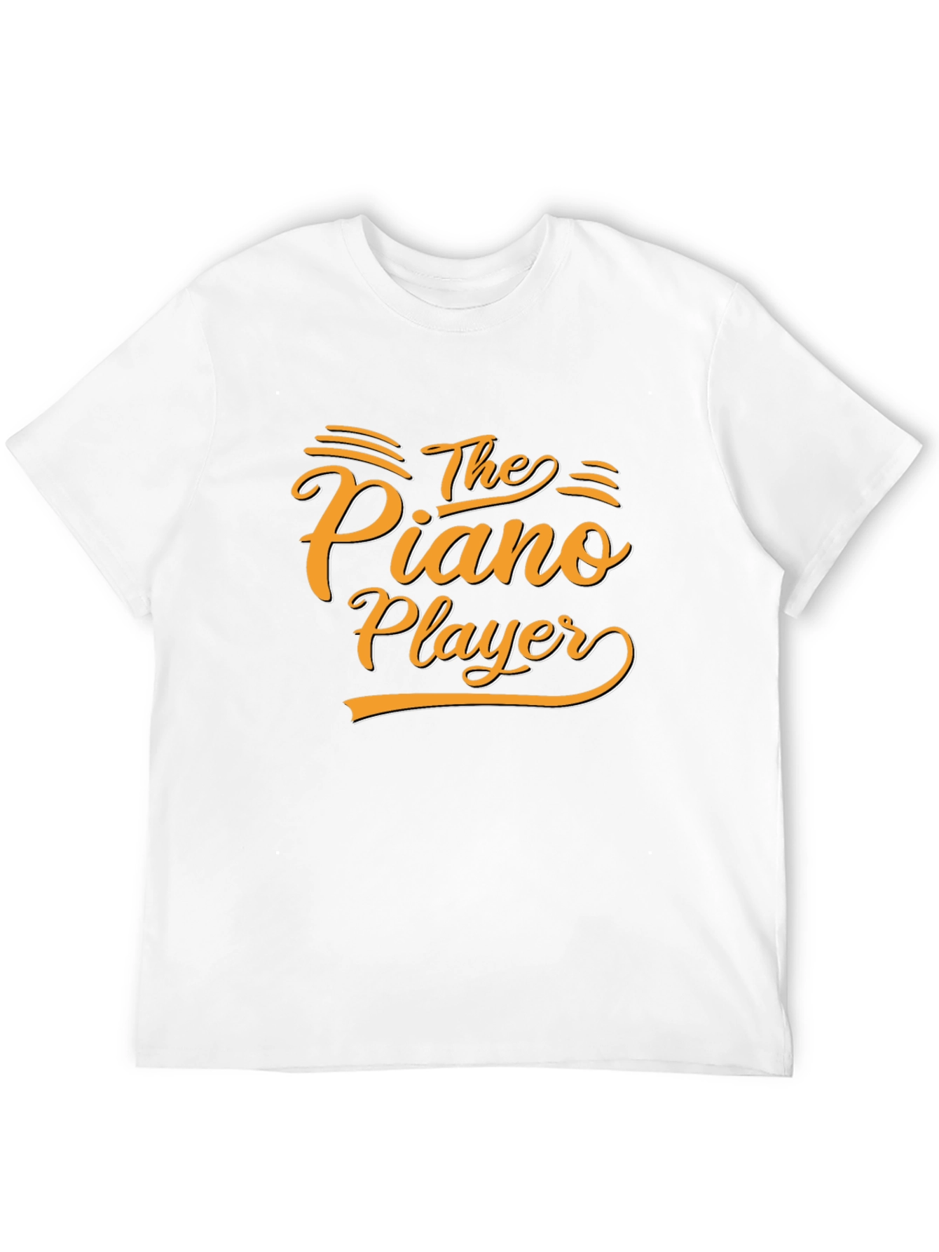 Black The Piano Player Graphic Tee - Stylish Musician T-Shirt view 12