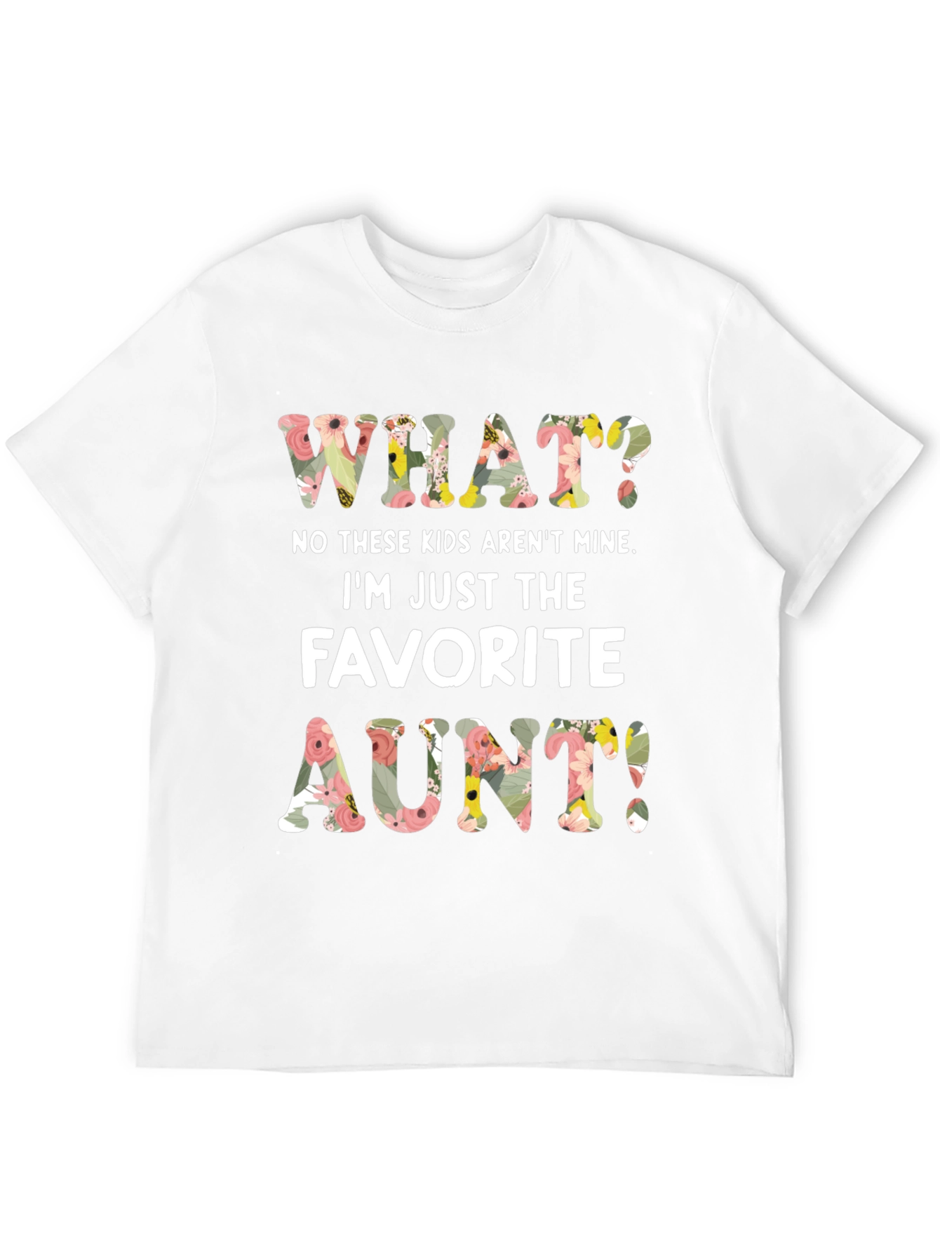 Black Favorite Aunt Floral Graphic Tee view 12