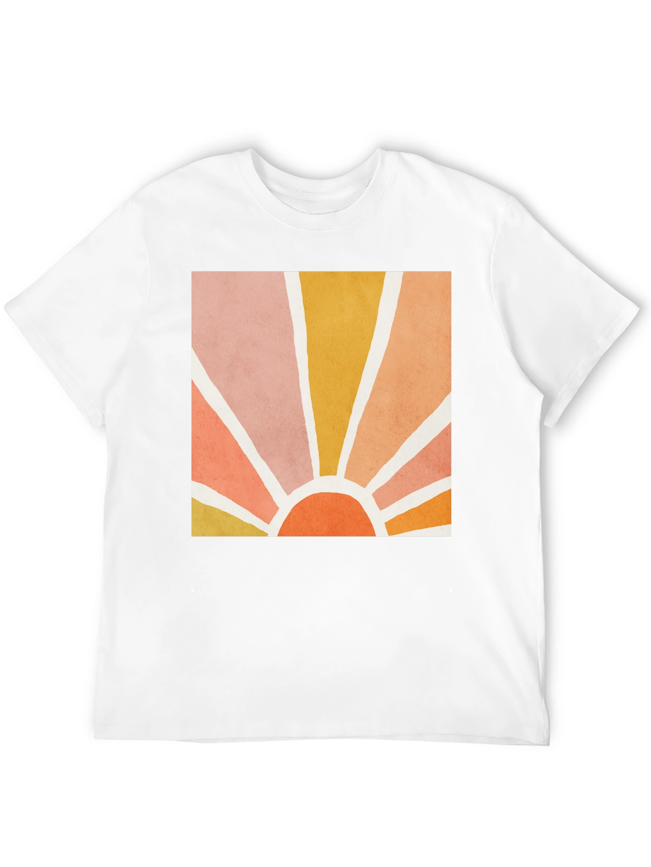 Black Retro Sun Graphic Tee - Vintage Style Comfort view 12