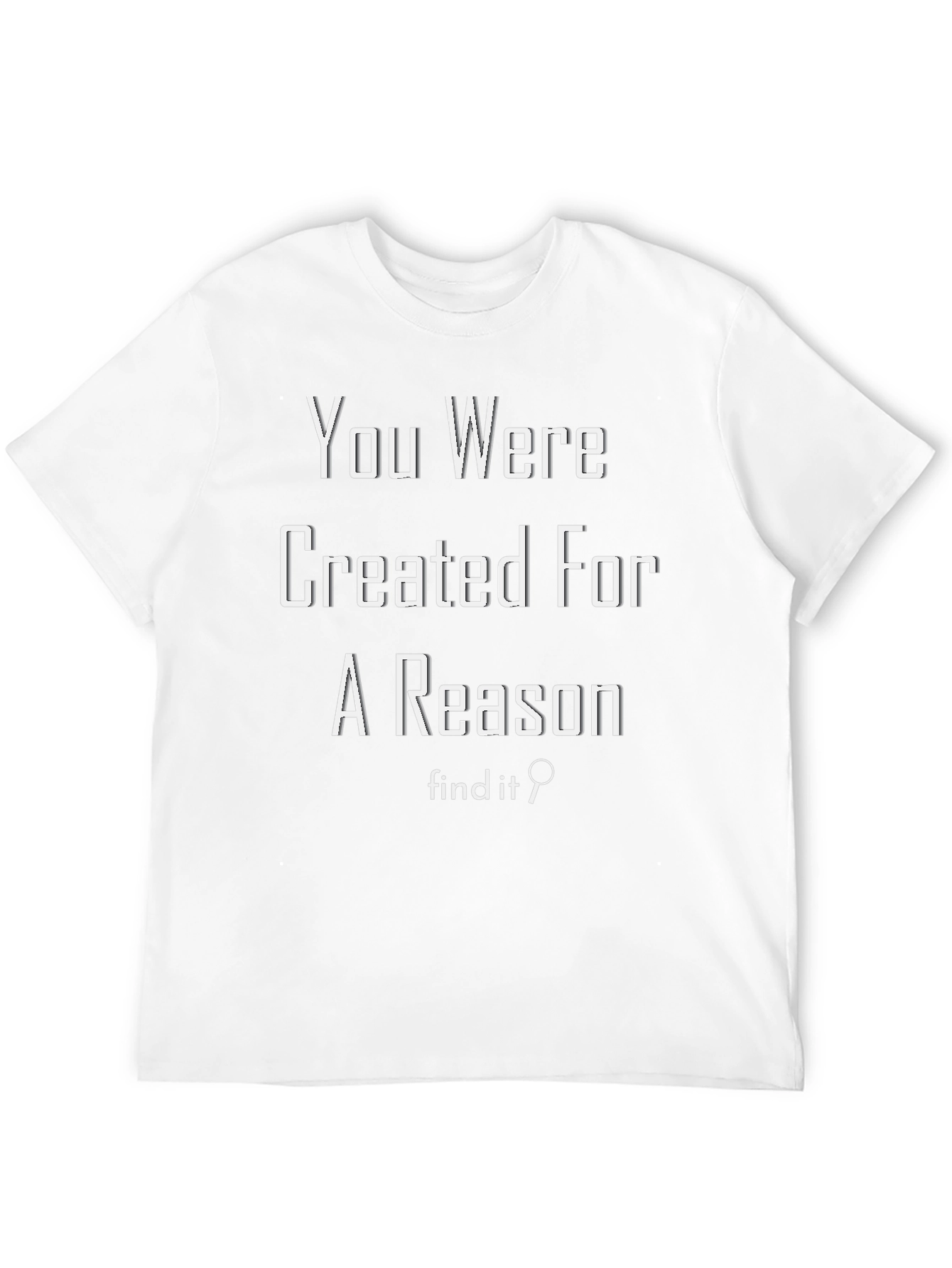 Black Inspirational Graphic Tee - You Were Created For A Reason view 12