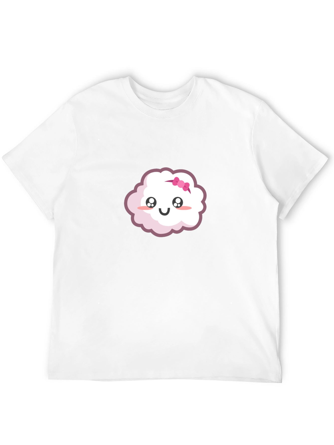 Black Cute Cloud Cartoon Graphic T-Shirt view 12