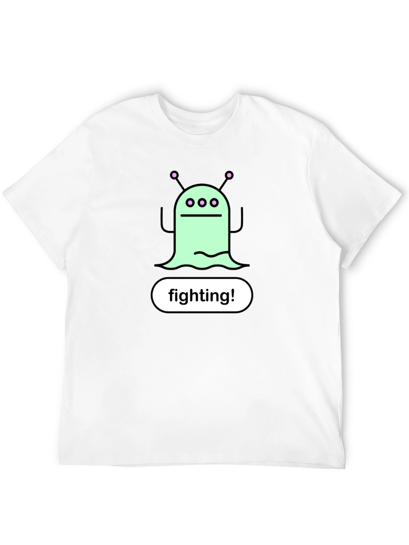 Black Fighting Alien Graphic Tee - Black view 12