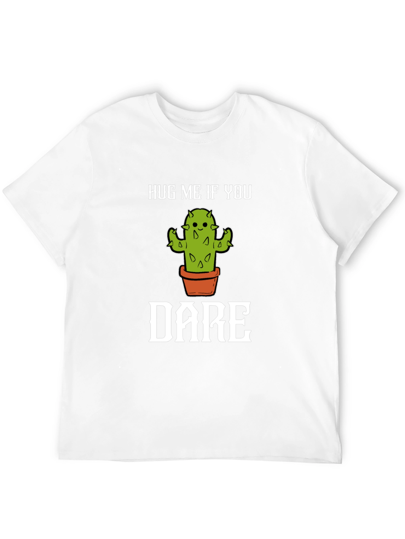 Black Hug Me If You Dare Cactus Graphic Tee view 12
