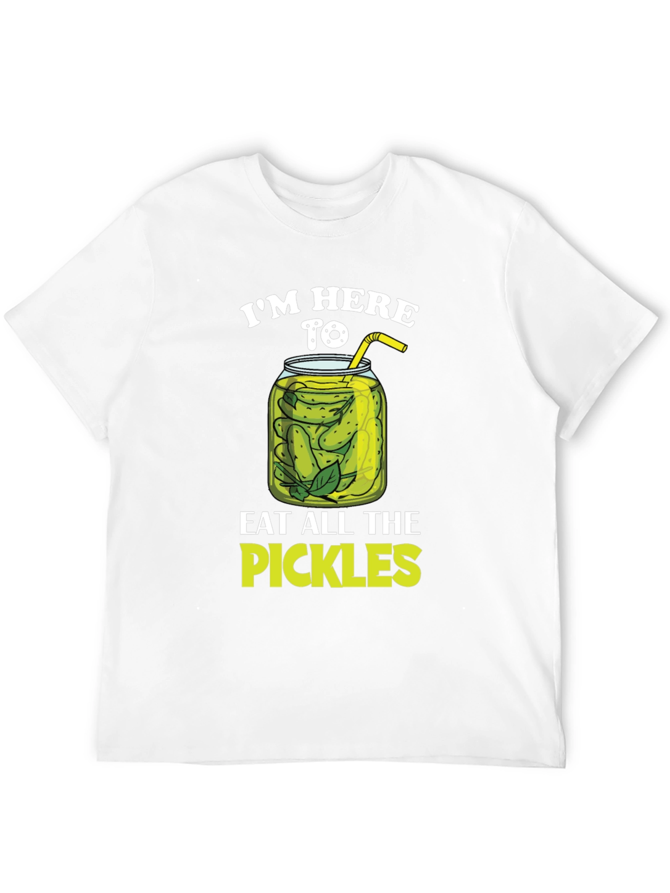 Black Pickle Lover T-Shirt - I'm Here To Eat All The Pickles view 12