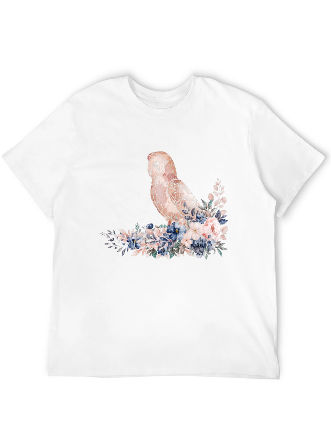 Black Owl and Floral T-Shirt - Black view 12