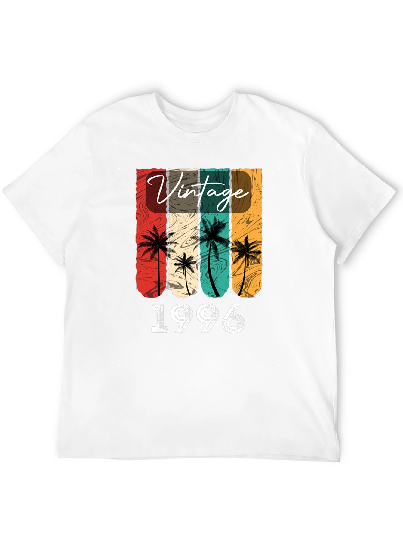 Black Vintage 1996 Palm Tree Graphic T-Shirt view 12