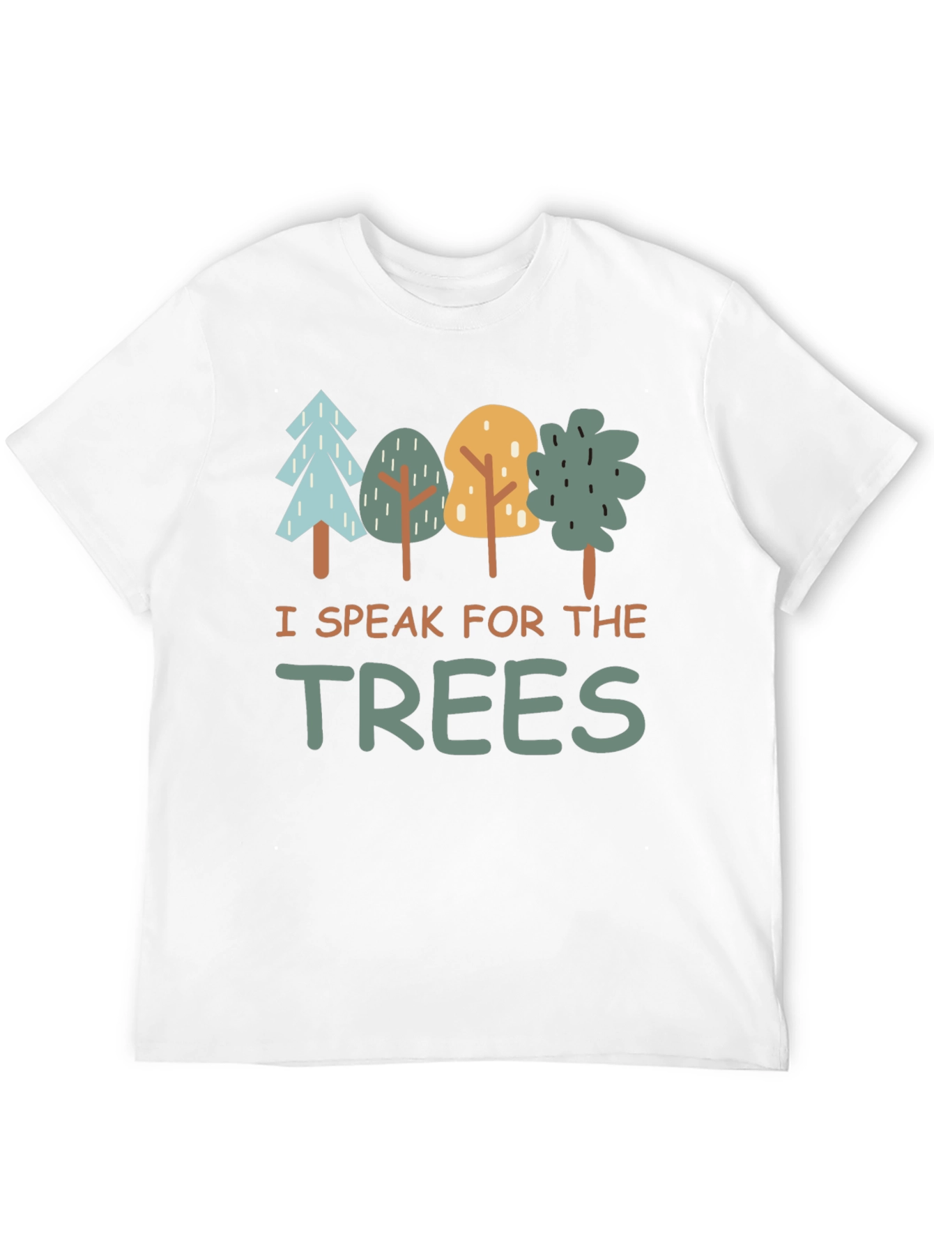 Black I Speak for the Trees Graphic T-Shirt view 12