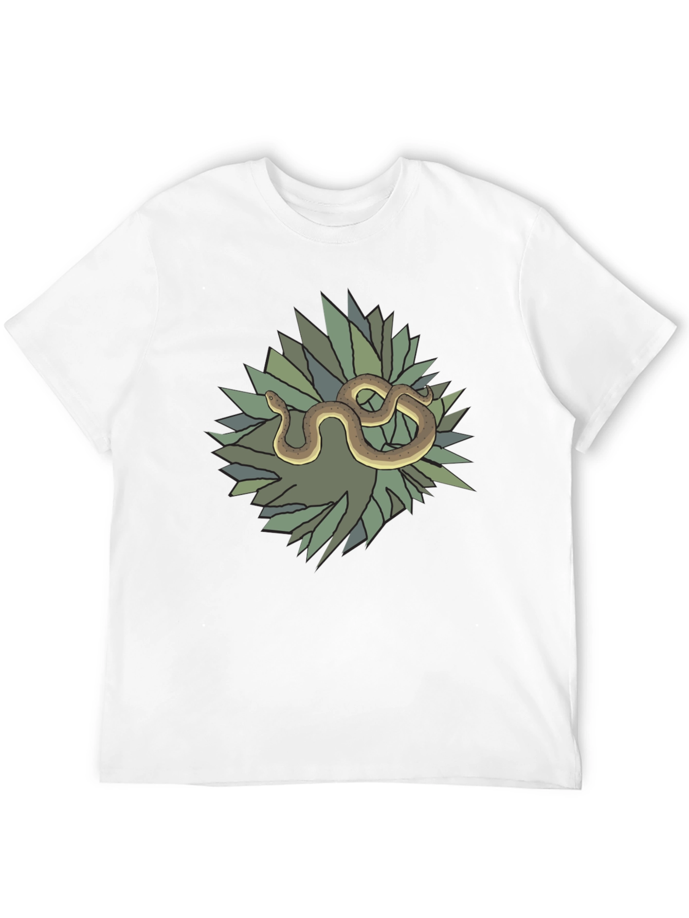 Black Snake and Agave Black T-Shirt view 12