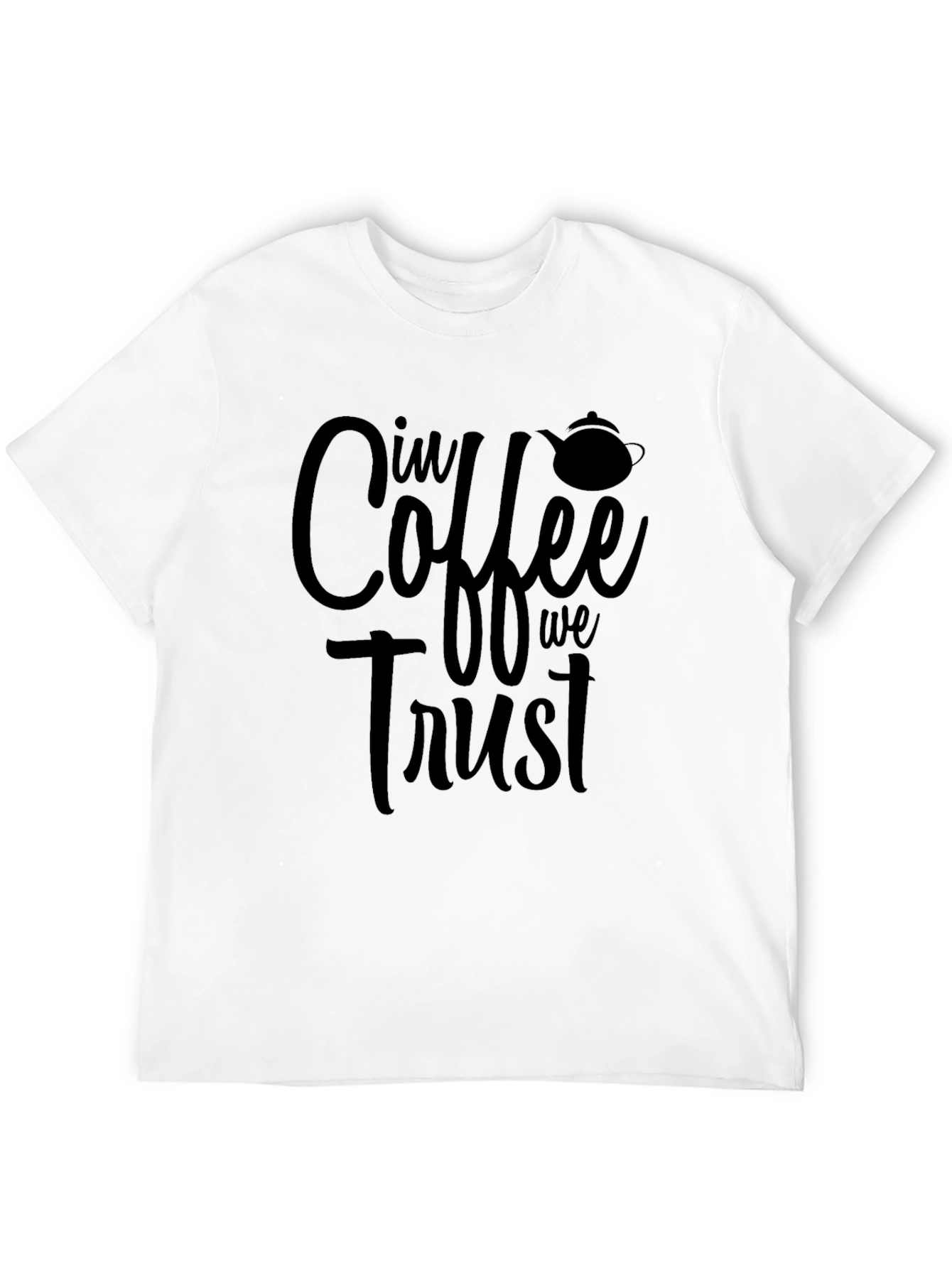 Black In Coffee We Trust Black T-Shirt view 12