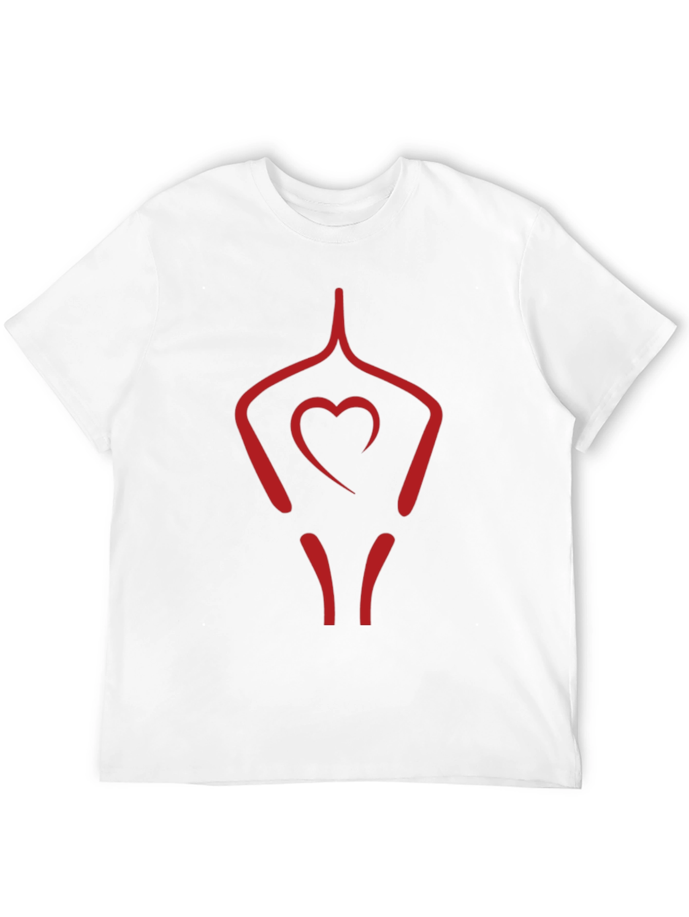 Black Heart Yoga Pose Black T-Shirt view 12