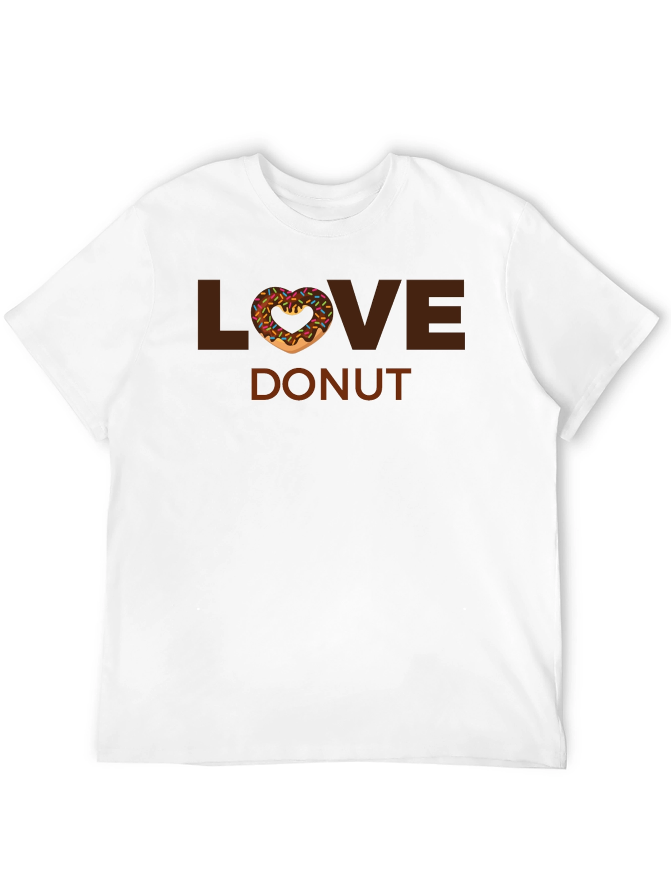 Black Love Donut T-Shirt - Fun Graphic Tee view 12