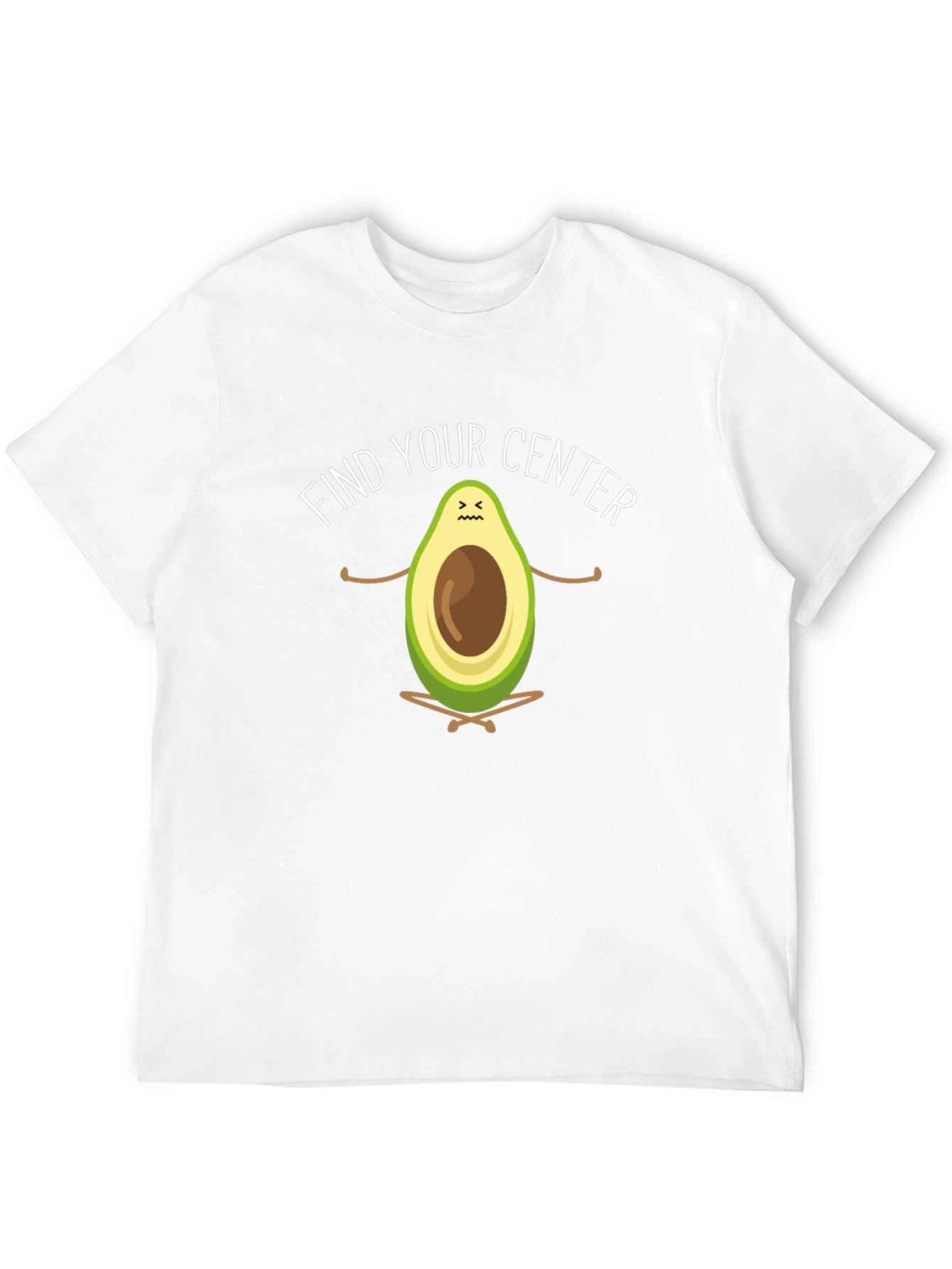 Black Zen Avocado T-Shirt - Find Your Center Black Tee view 12