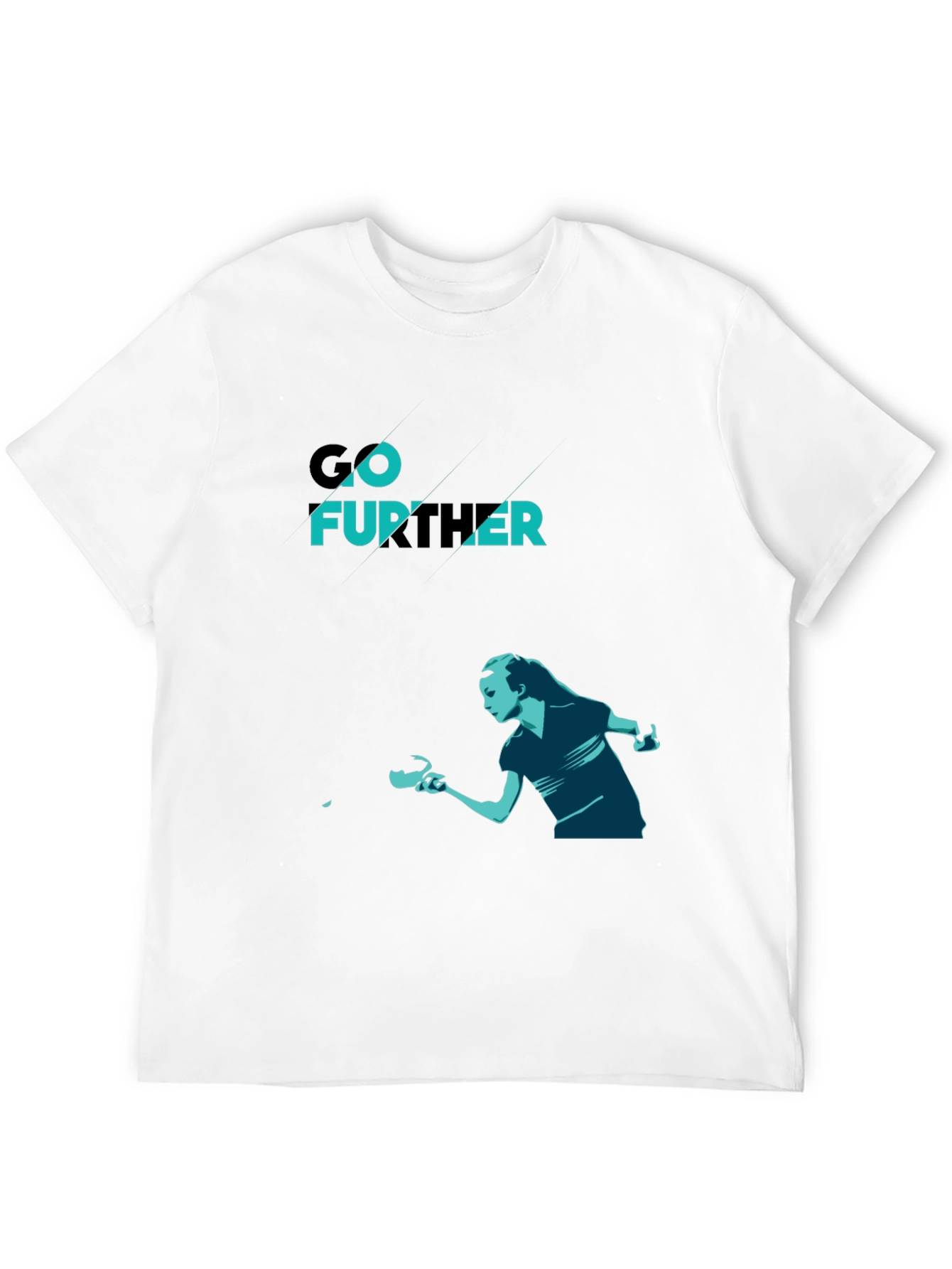 Black Go Further Table Tennis Graphic Tee view 12