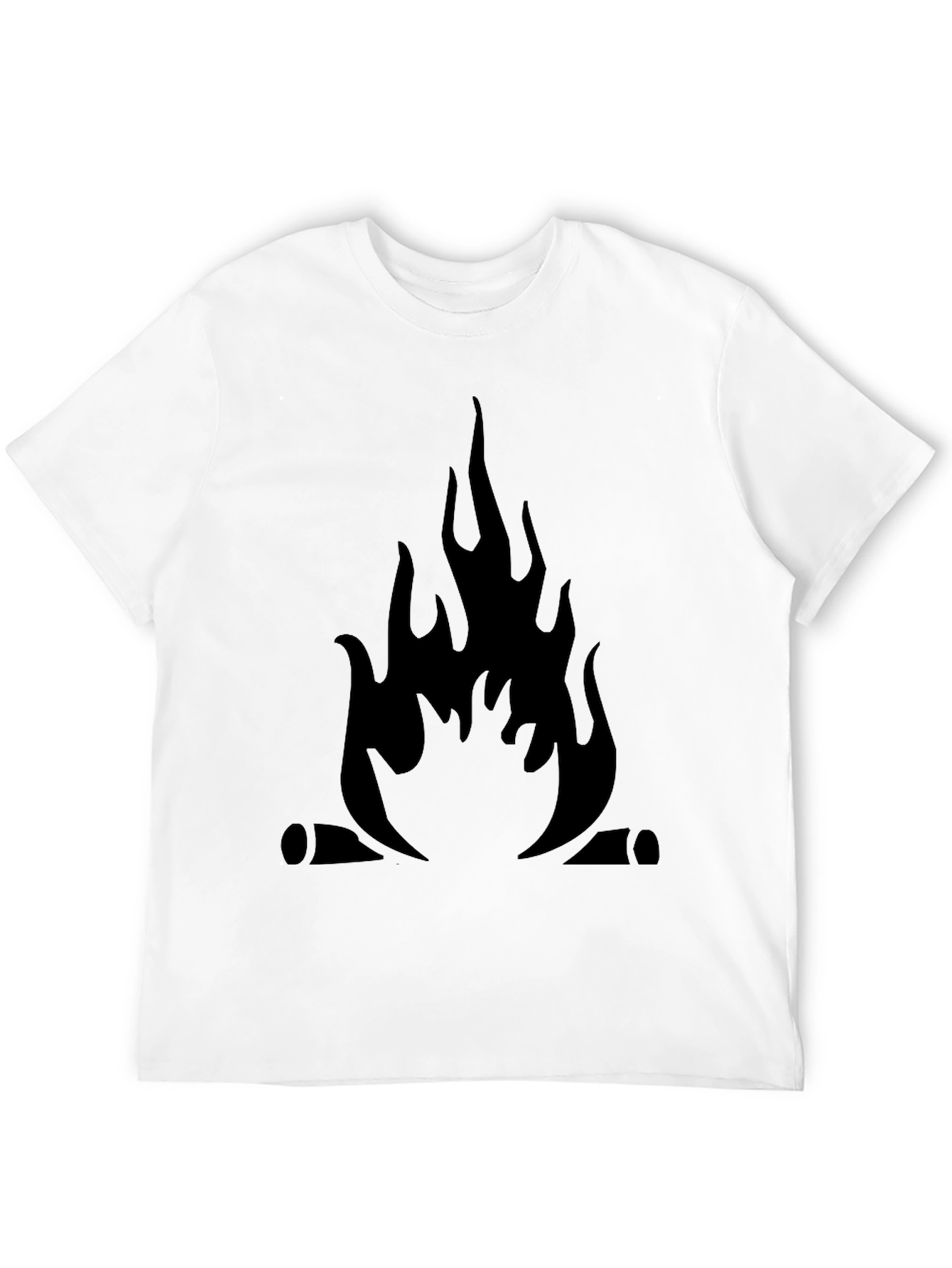Black Campfire Graphic Tee - Black Cotton Comfort view 12