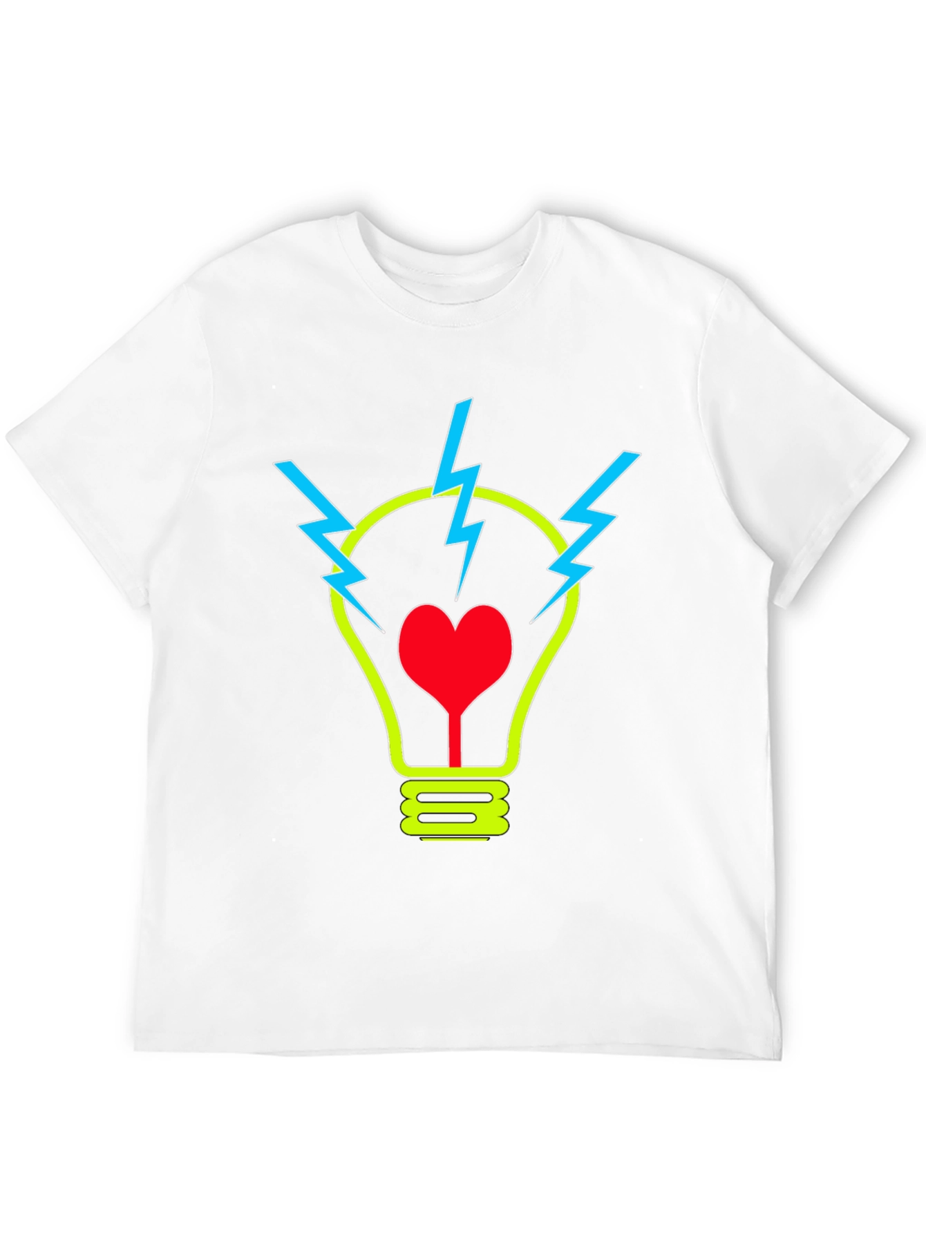 Black Heart Idea Graphic T-Shirt - Soft Cotton Blend view 12