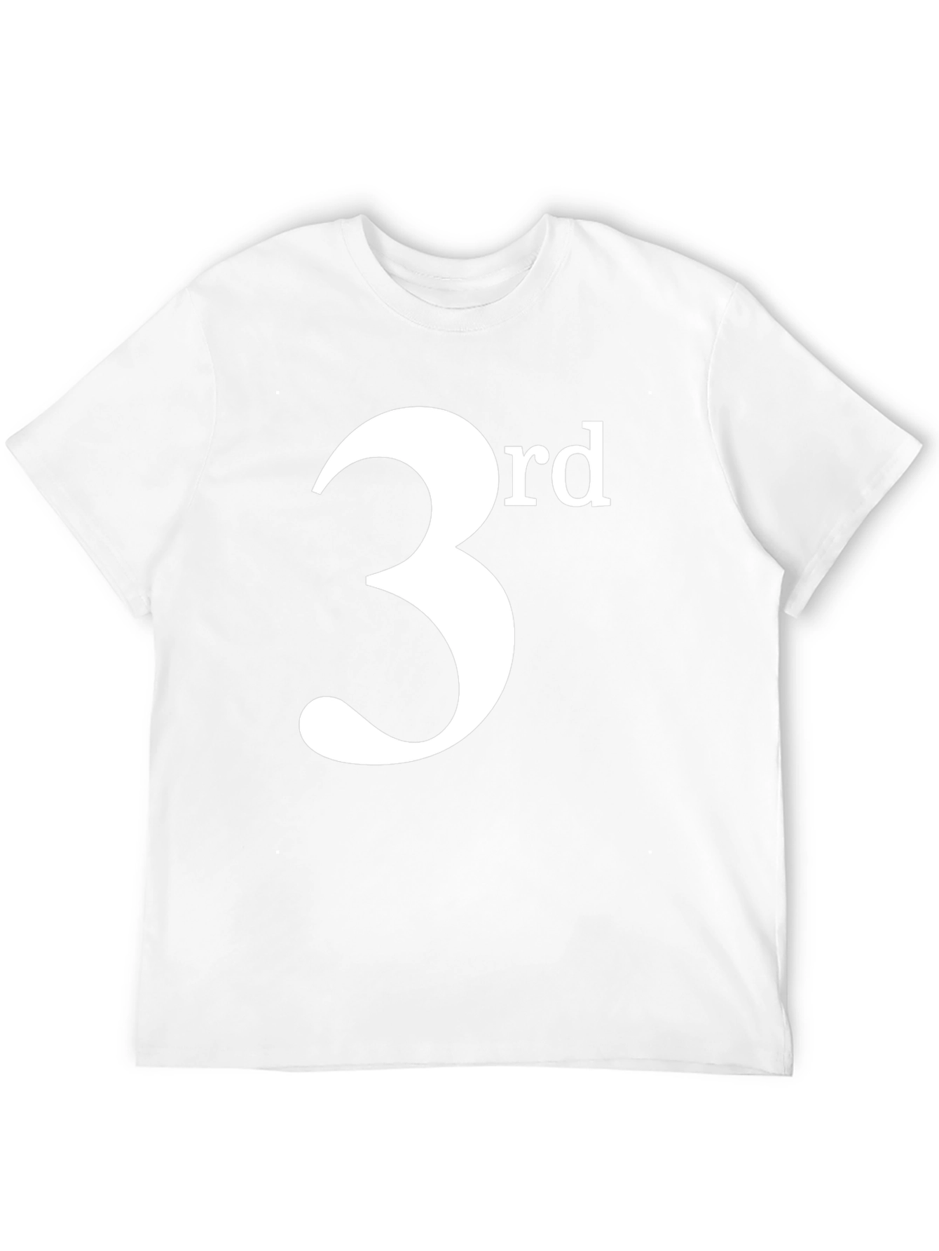 Black 3rd T-Shirt - Black Cotton Blend Casual Tee view 12