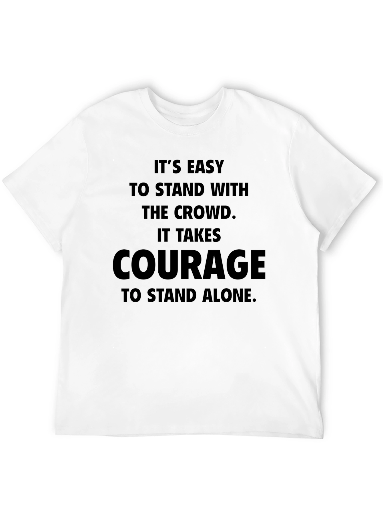 Black Courage Graphic T-Shirt - Stand Alone view 12