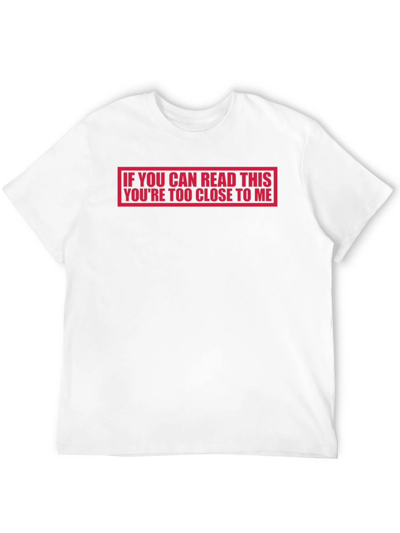 Black Funny Social Distance T-Shirt: If You Can Read This view 12