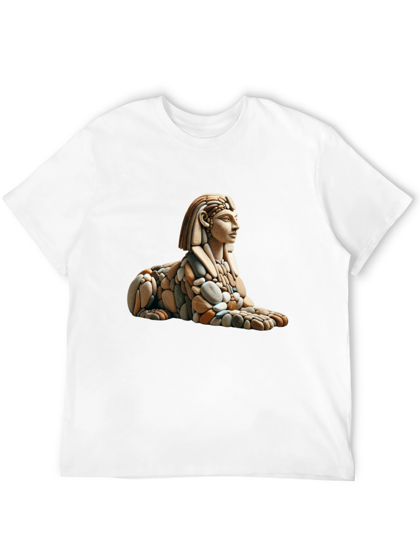 Black Sphinx Rock Art Graphic Tee view 12
