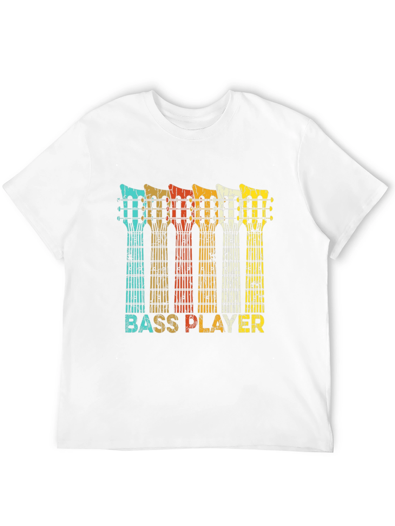 Black Bass Player Retro T-Shirt - Music Lover Tee view 12