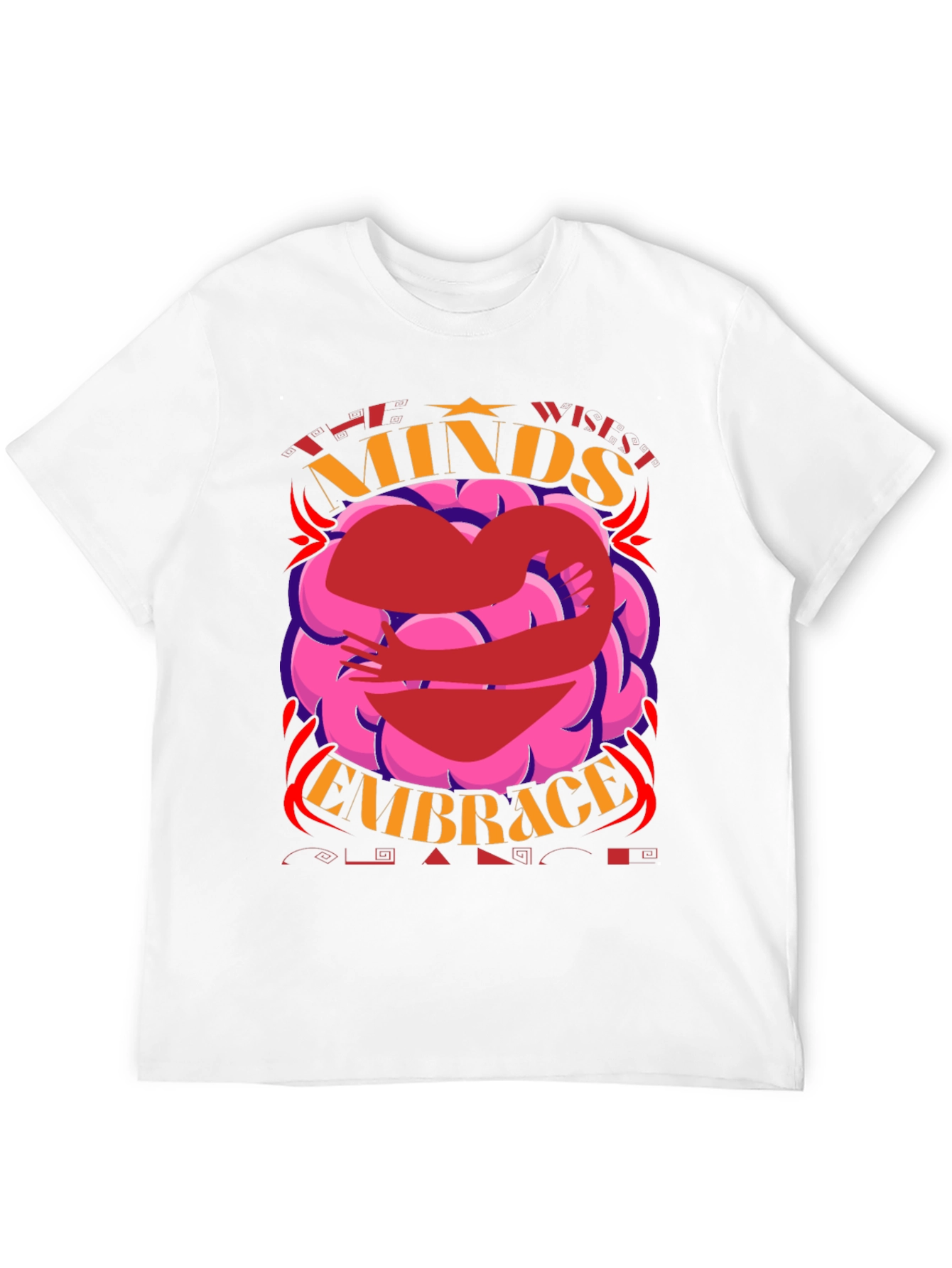 Black Minds Embrace Graphic Tee - Unisex Black T-Shirt view 12