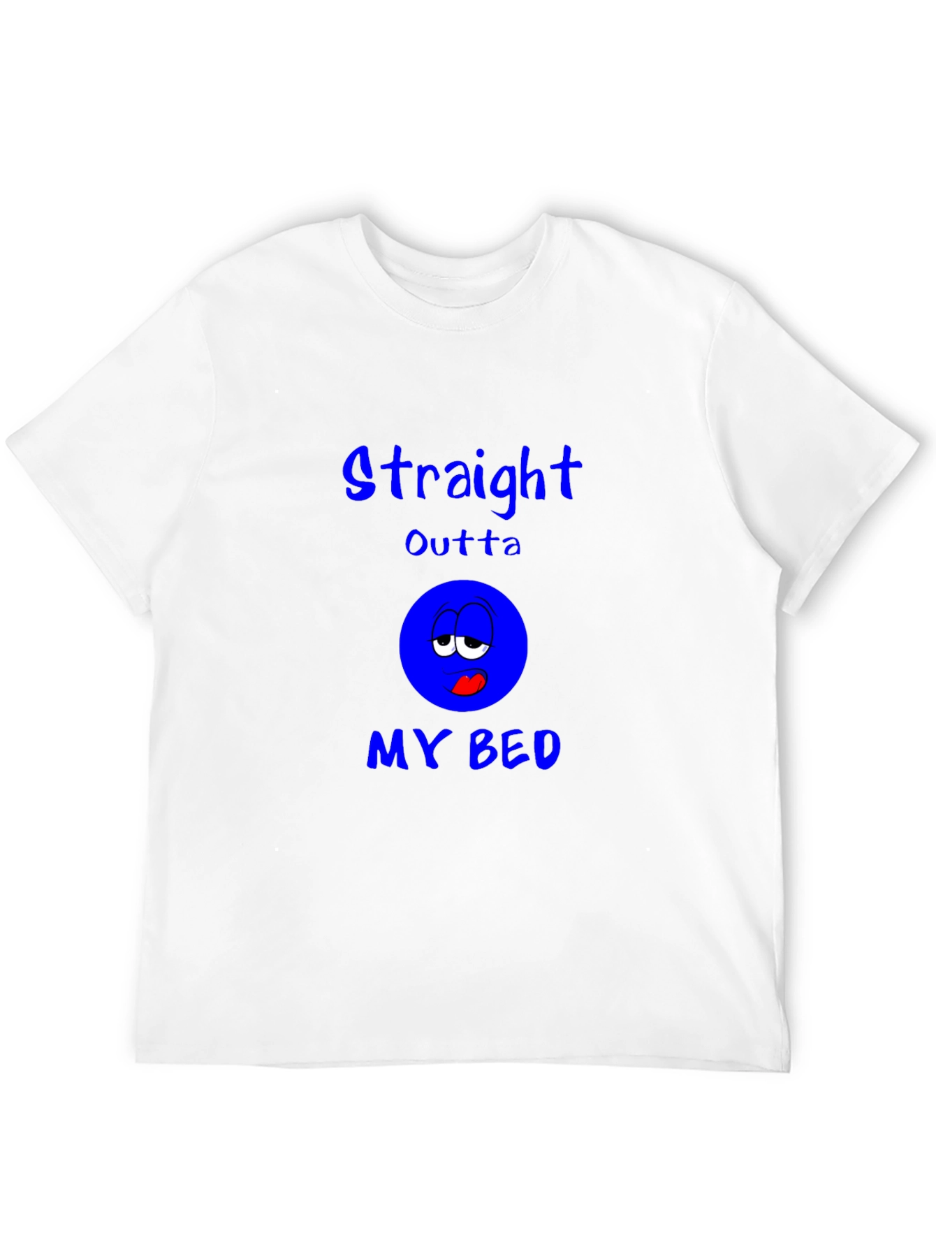 Black Straight Outta My Bed Graphic Tee view 12