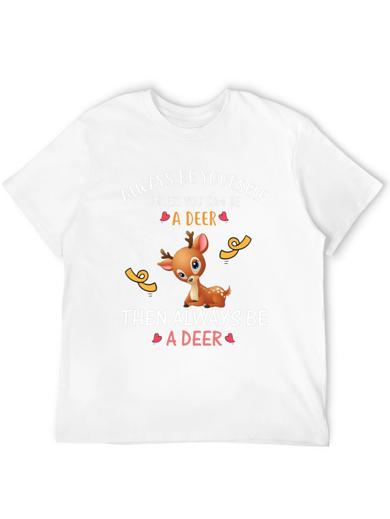 Black Deer Graphic Tee - Always Be Yourself T-Shirt view 12