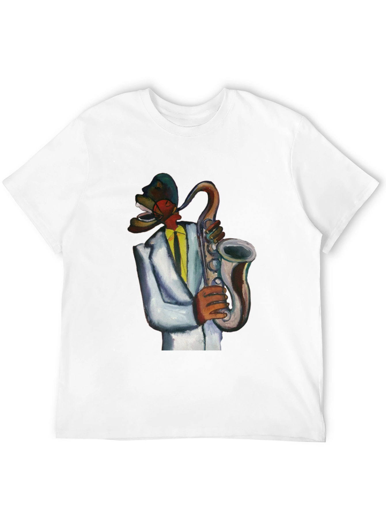 Black Cool Jazz Musician T-Shirt view 12