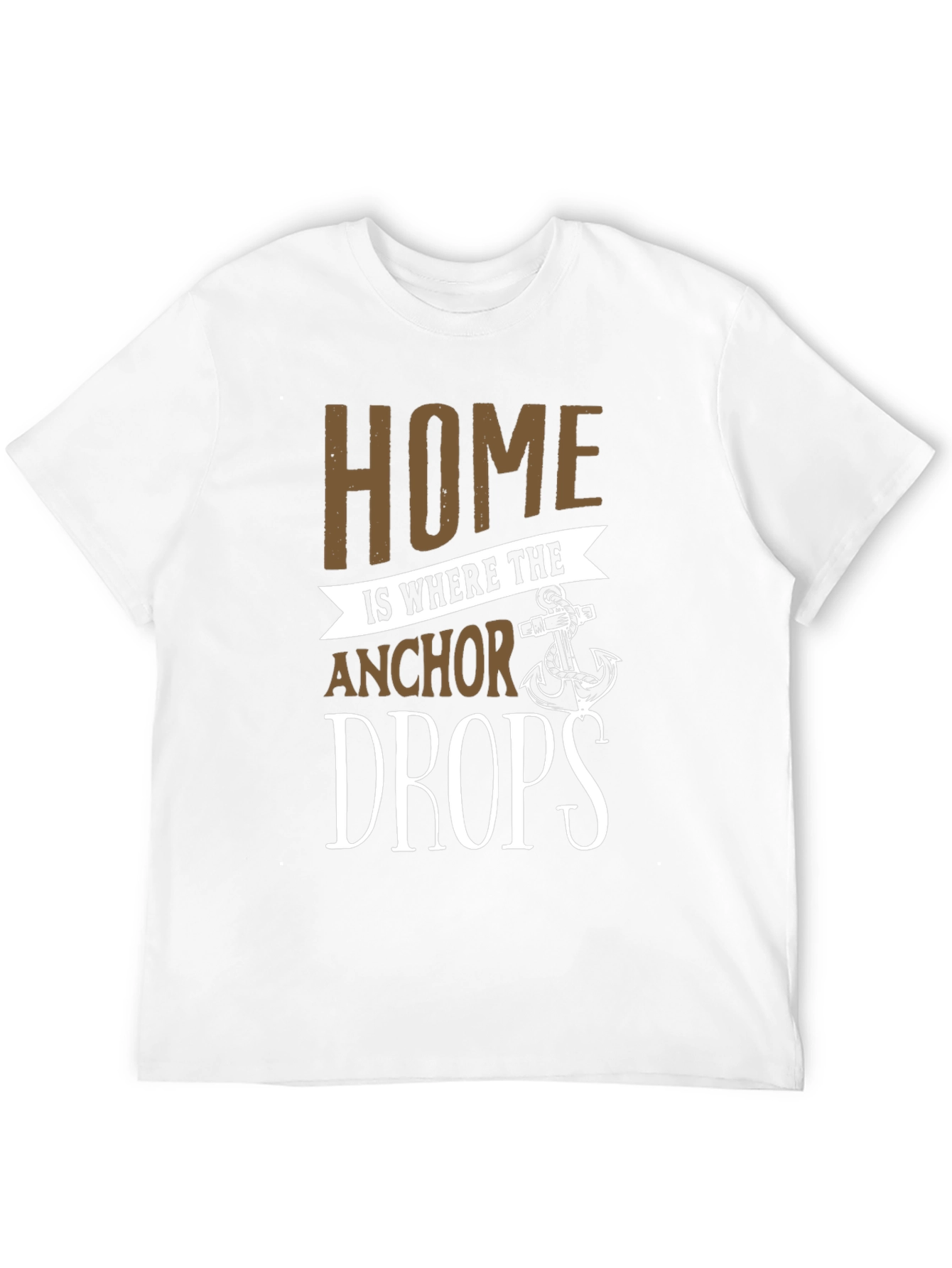 Black Home is Where the Anchor Drops T-Shirt view 12